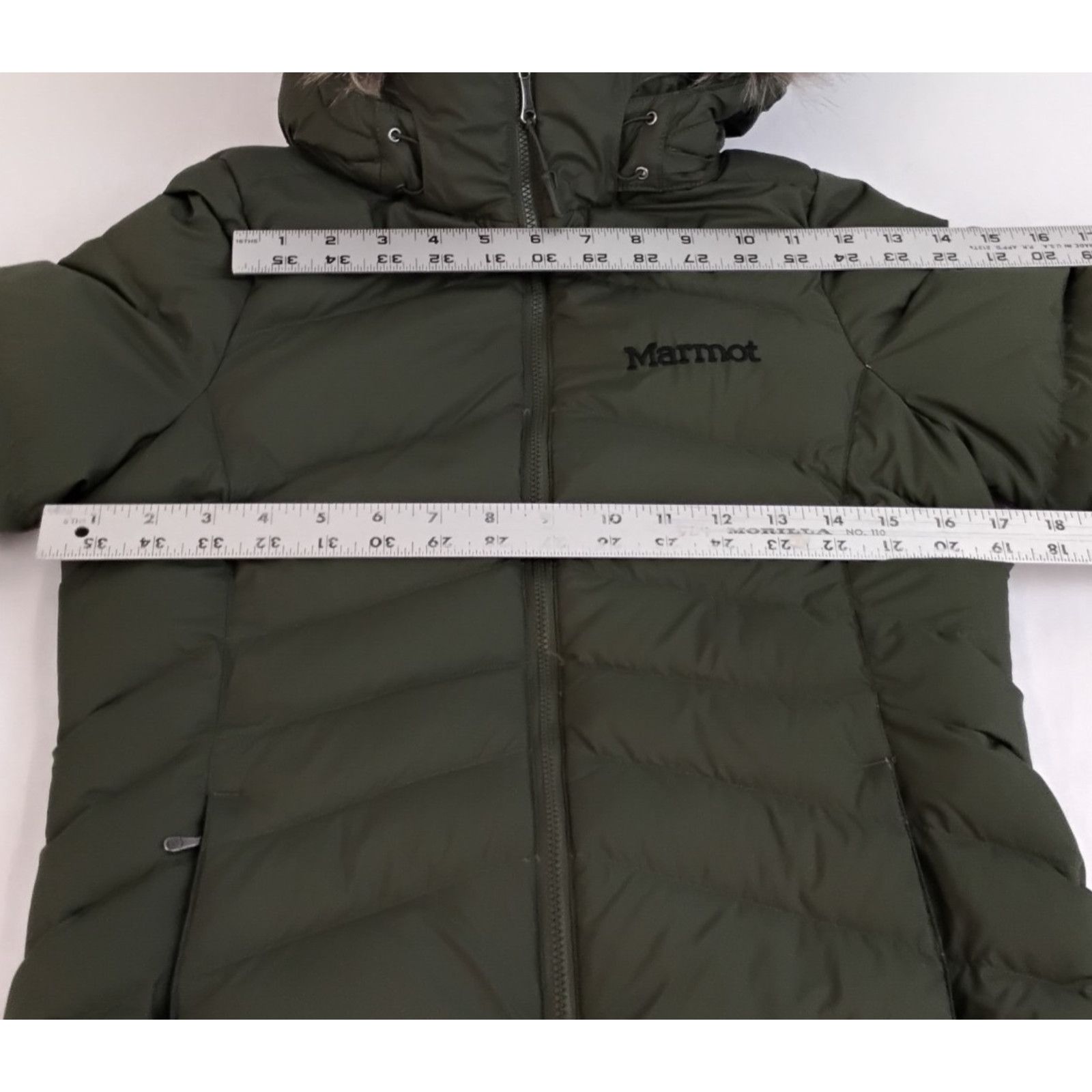 Marmot Marmot 700 Down Fill Parka Women's XS Green Faux Fur Ruff Size XS / US 0-2 / IT 36-38 - 11 Thumbnail