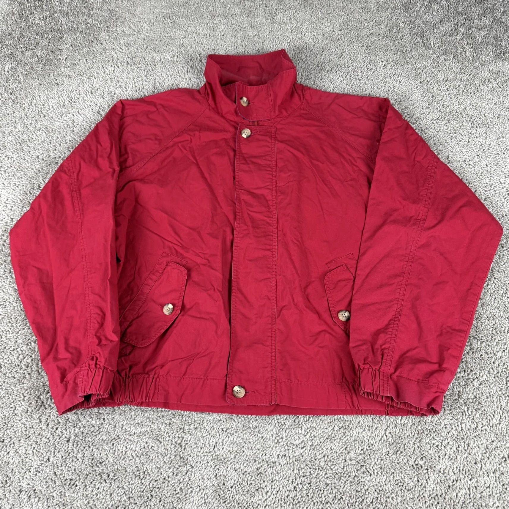 Eddie Bauer VINTAGE Eddie Bauer Jacket Mens Large Red Cotton Bomber Plaid Lined Zip Snap Casual Size US L / EU 52-54 / 3 - 2 Thumbnail