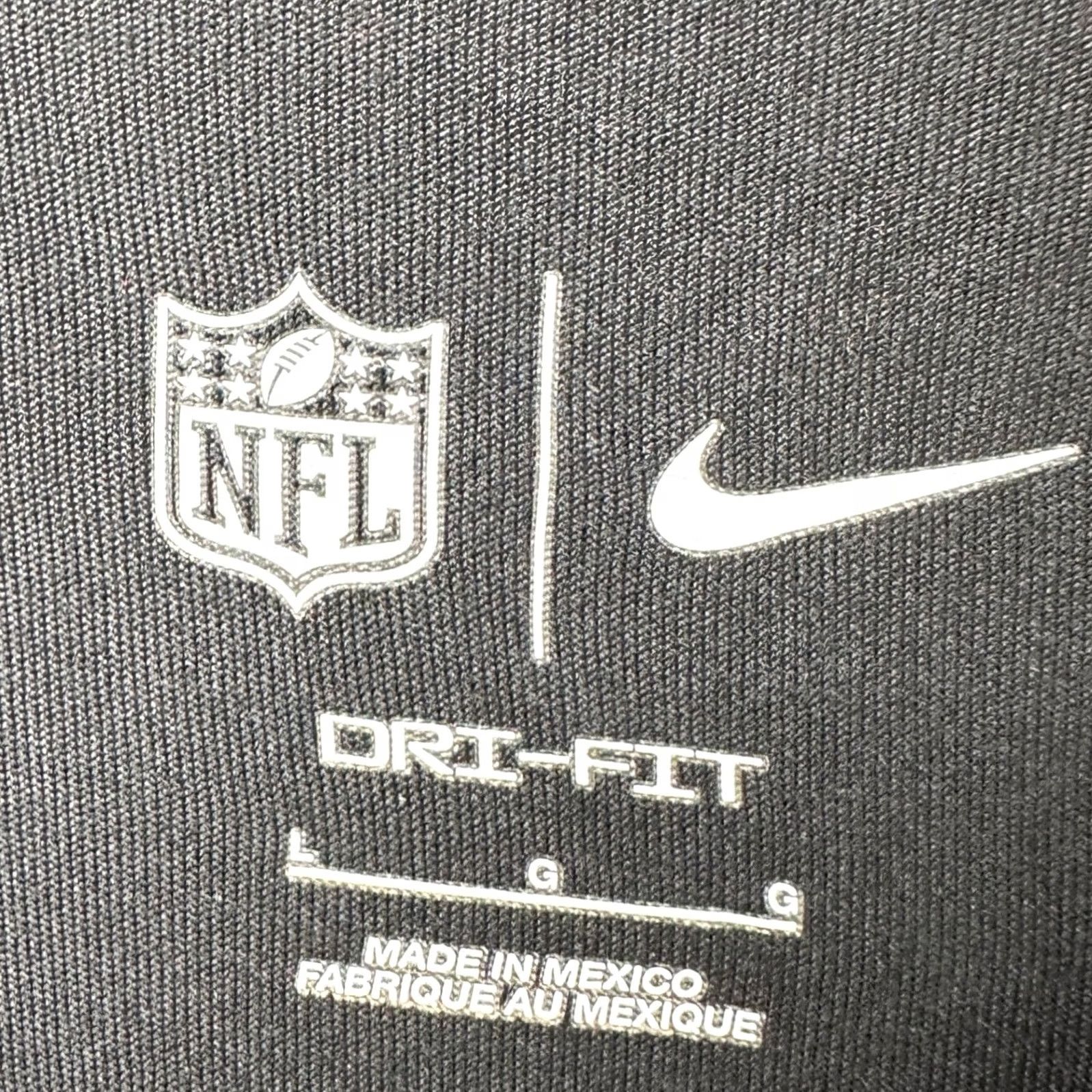 Nike Nike Jets Football Long Sleeve T-Shirt Mens L Black Dri-Fit Logo Crew Neck Graphic Print Size US L / EU 52-54 / 3 - 5 Thumbnail