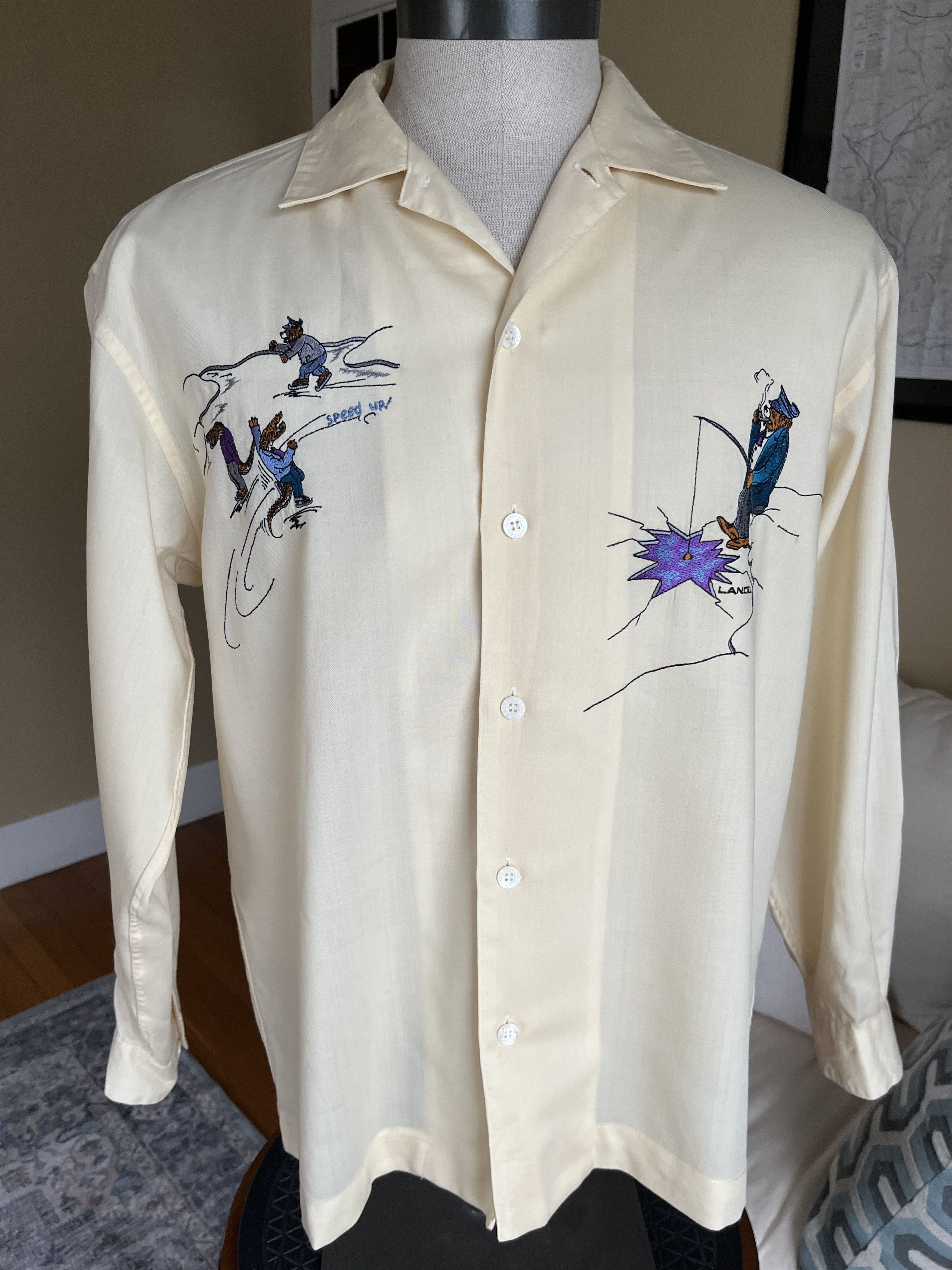 Lancel Lancel Embroidered Shirt by Fukusuke in Japan Size US L / EU 52-54 / 3 - 1 Thumbnail