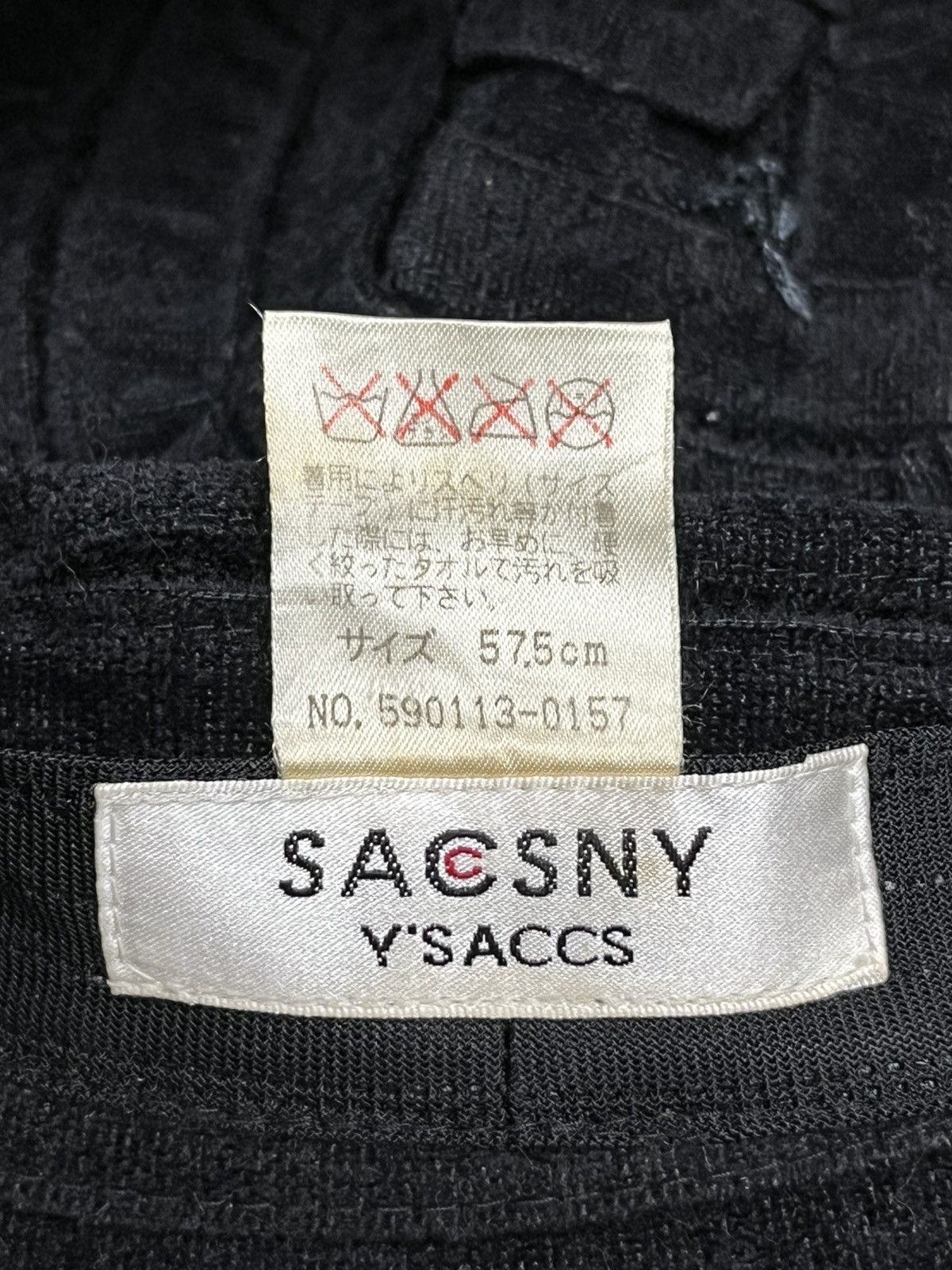 Yohji Yamamoto Yohji Yamamoto Y'saccs Gothic Vtg Hybrid Layered Bucket Hat Size ONE SIZE - 8 Thumbnail