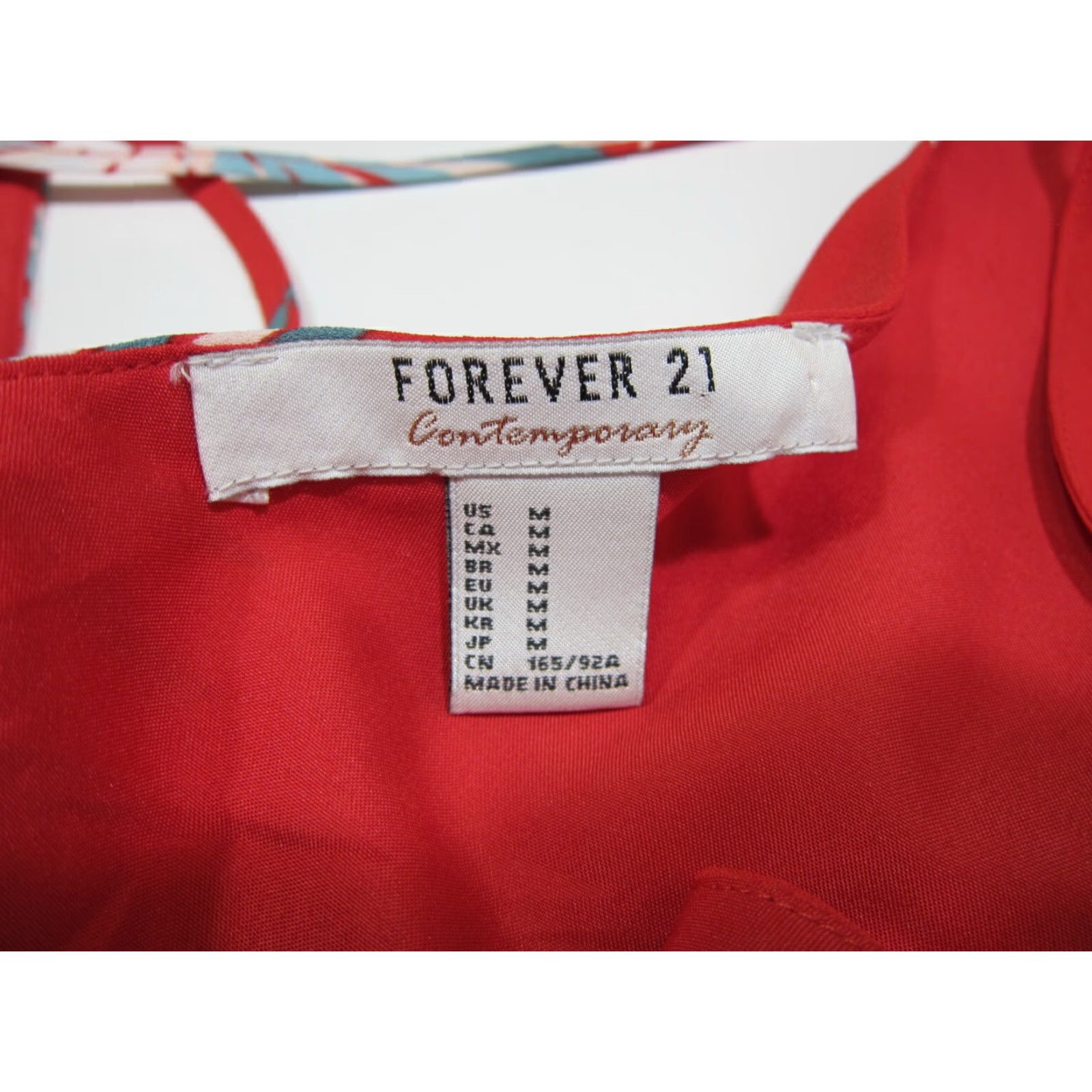 Forever 21 Forever 21 Dress Women's Floral Maxi Red Blue White Sleeveless Spaghetti Strap Long Maxi Dress M Size M / US 6-8 / IT 42-44 - 3 Thumbnail