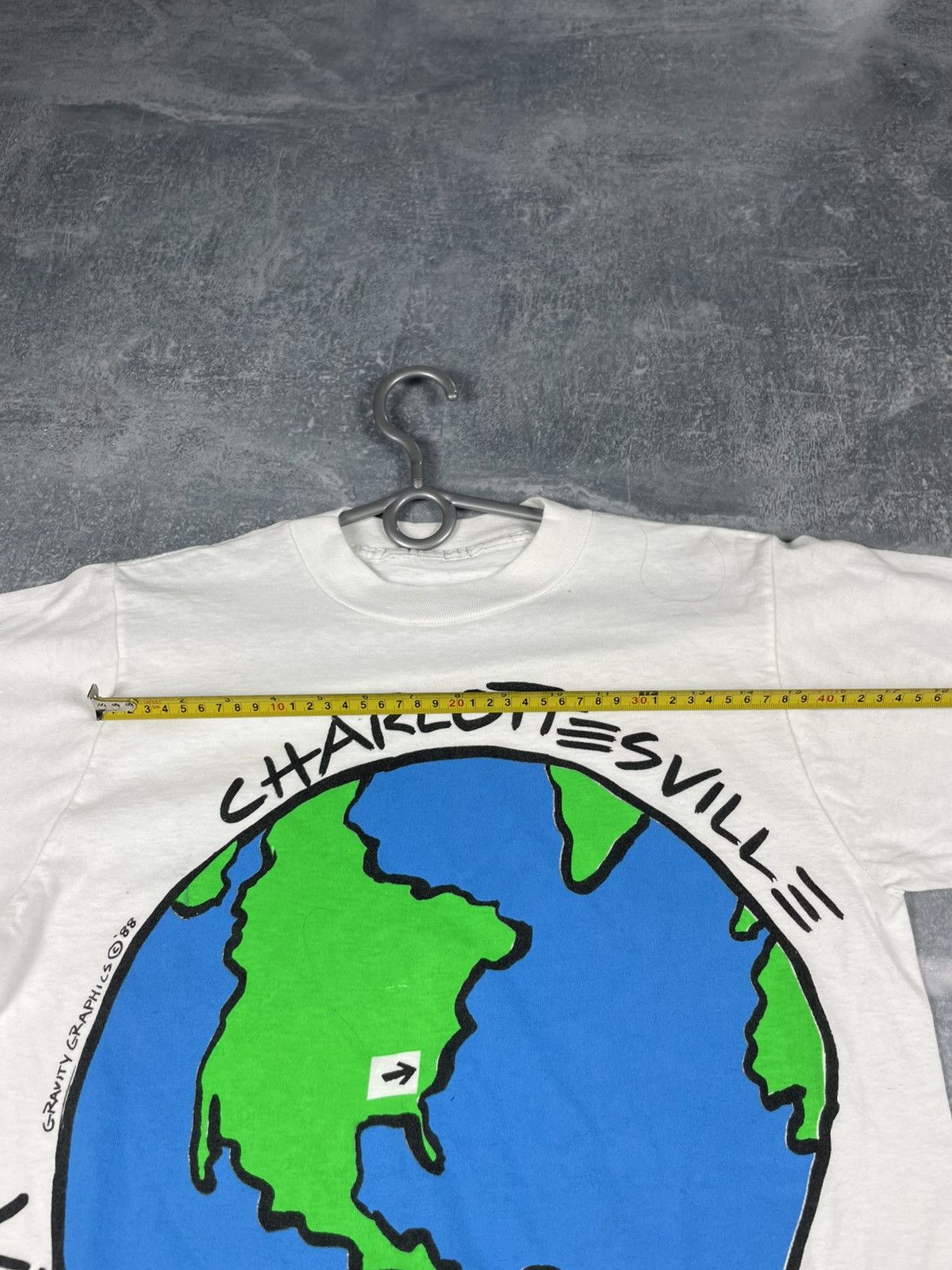 Vintage Vintage 1988 Charlottesville big logo earth tee Size US M / EU 48-50 / 2 - 5 Thumbnail