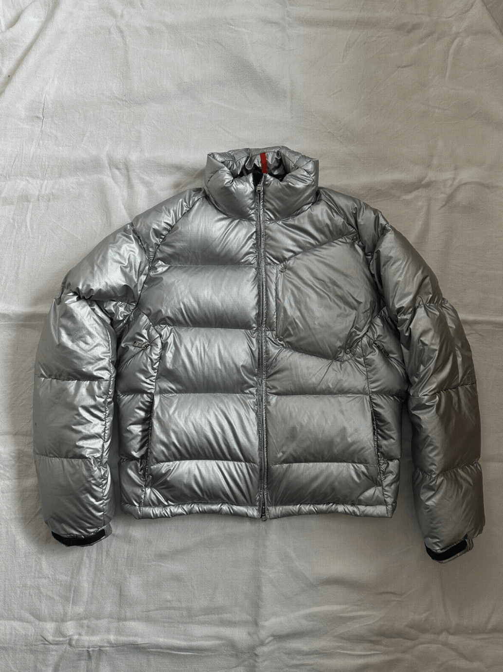 image of Ralph Lauren x Ralph Lauren Rlx 2000S Silver Packable Down Puffer Jacket Y2K, Men's (Size Large)