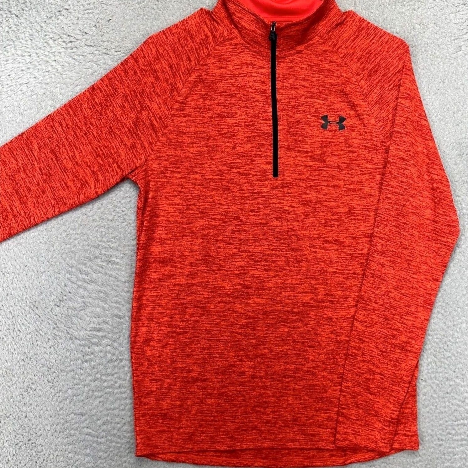 Under Armour Under Armour Shirt Mens Small HeatGear Red Heather Quarter Zip Pullover NEW Size US S / EU 44-46 / 1 - 4 Thumbnail