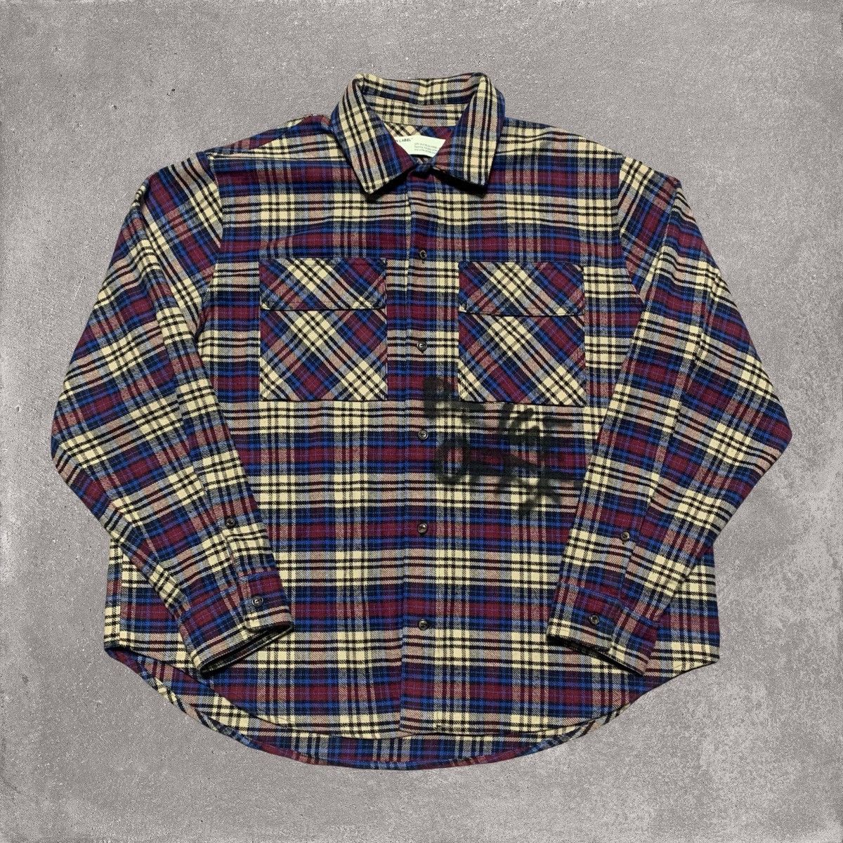 Off-White AW16 OFF-WHITE c/o VIRGIL ABLOH TARTAN FLANNEL SHIRT
