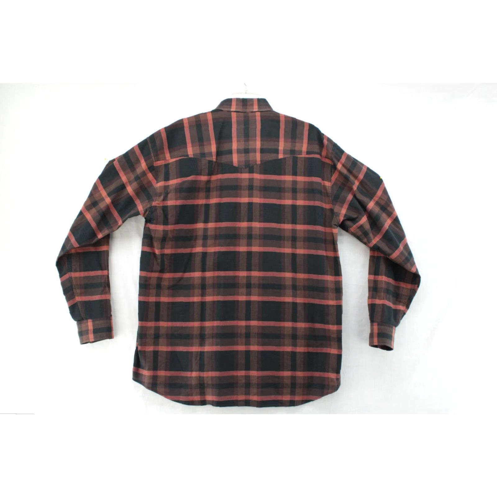 Vintage Larry Mahan Shirt Men's Large Long Sleeve Western Plaid Button Down 100% Cotton Size US L / EU 52-54 / 3 - 4 Thumbnail