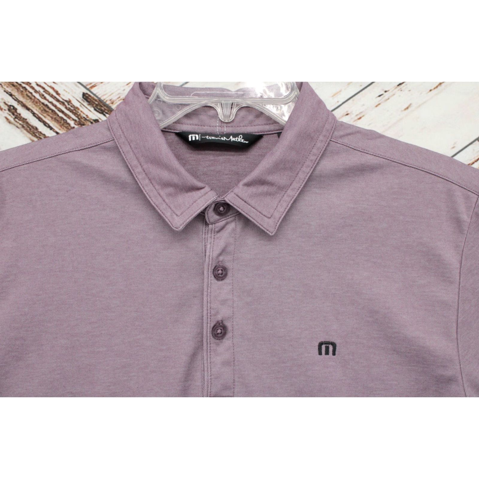TravisMathew Travis Mathew Polo Shirt Men's M Purple Golf Short Sleeve Country Club Par Shirt Size US M / EU 48-50 / 2 - 3 Thumbnail
