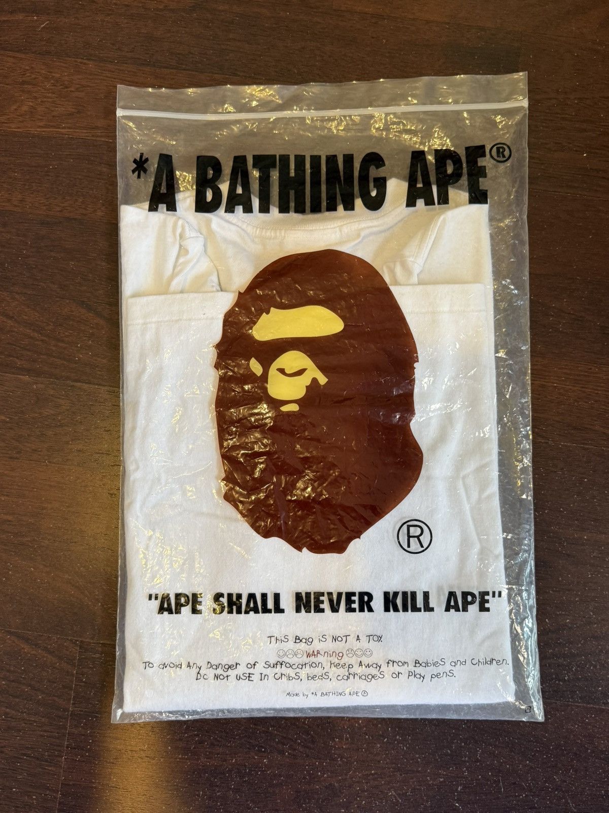 Bape A Bathing Ape White Long Sleeve Cotton T-Shirt Size US M / EU 48-50 / 2 - 2 Thumbnail