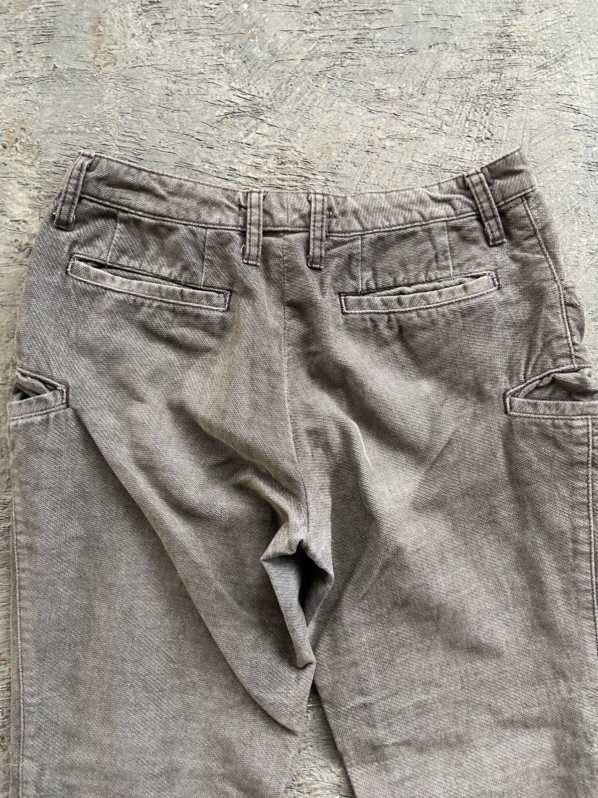 RIPVANWINKLE 2000s Archived Rip Van Winkle - Japanese Flared Cargo Pants Size US 30 / EU 46 - 10 Thumbnail