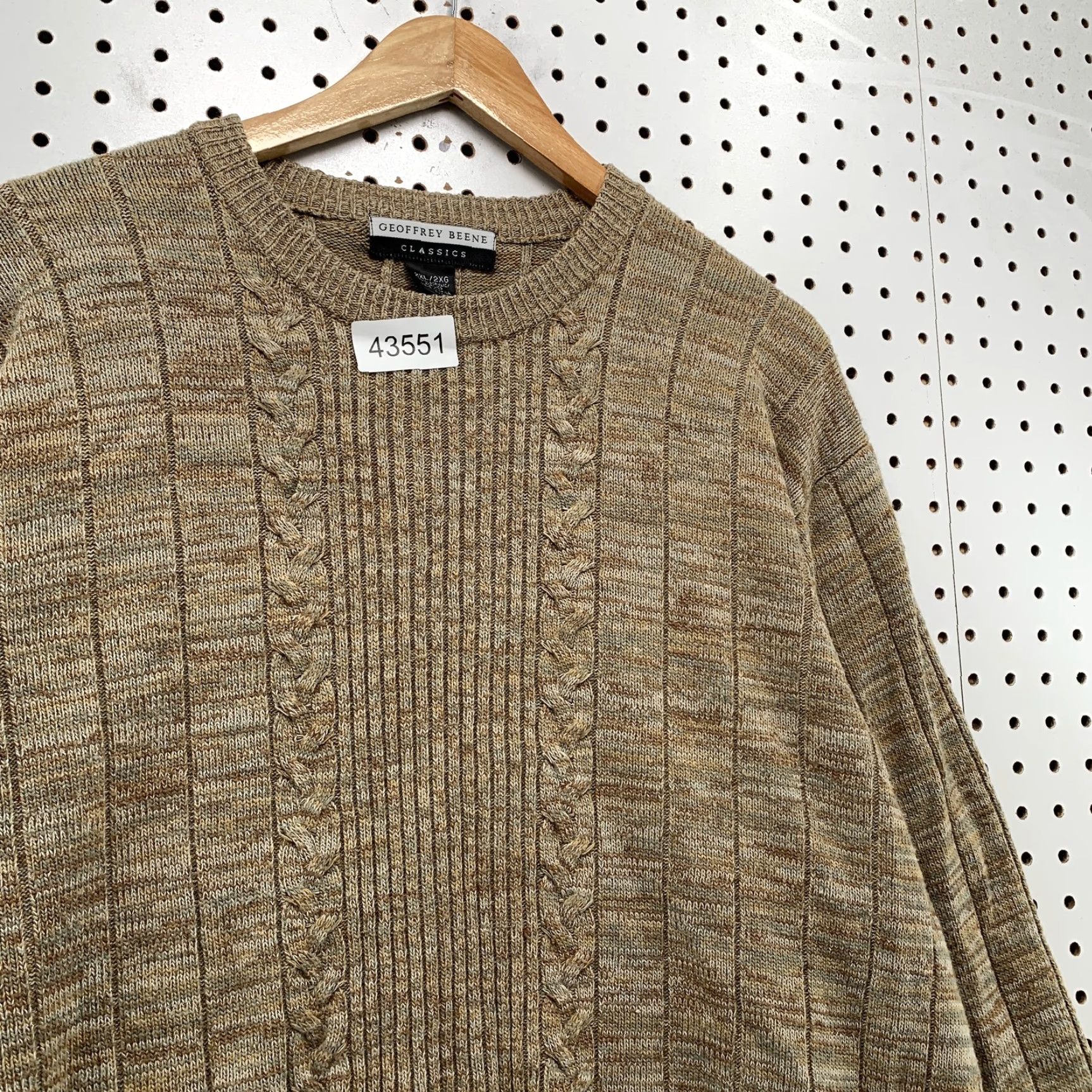 Geoffrey Beene VINTAGE Geoffrey Beene Geometric Knit Sweater 2XL Brown Acrylic Pullover Casual Long Sleeve Mens Size US XXL / EU 58 / 5 - 7 Thumbnail