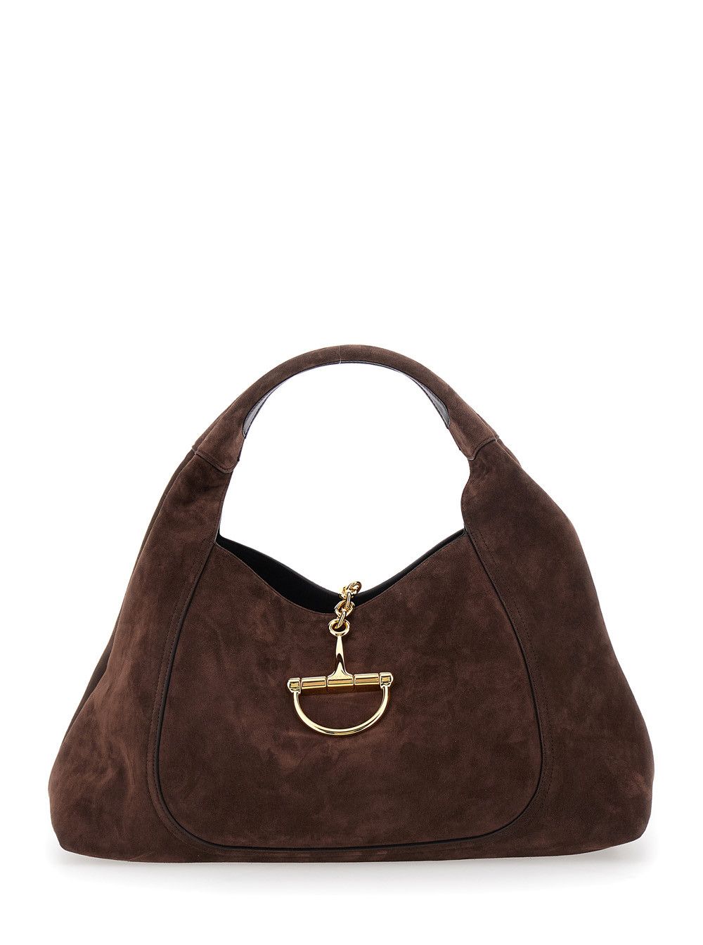 Gucci Brown Shoulder Bag 'Softbit Large' with Horsebit Closure in Suede for Women Size ONE SIZE - 1 Thumbnail