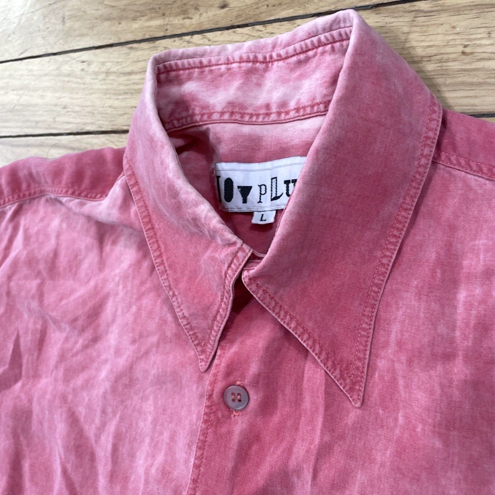 Pinko VINTAGE JOYPLUS Shirt Men L Pink Grunge 90s 70s Fade Button-Up Long Sleeve Collared Streetwear Casual Workwear Size US L / EU 52-54 / 3 - 4 Thumbnail