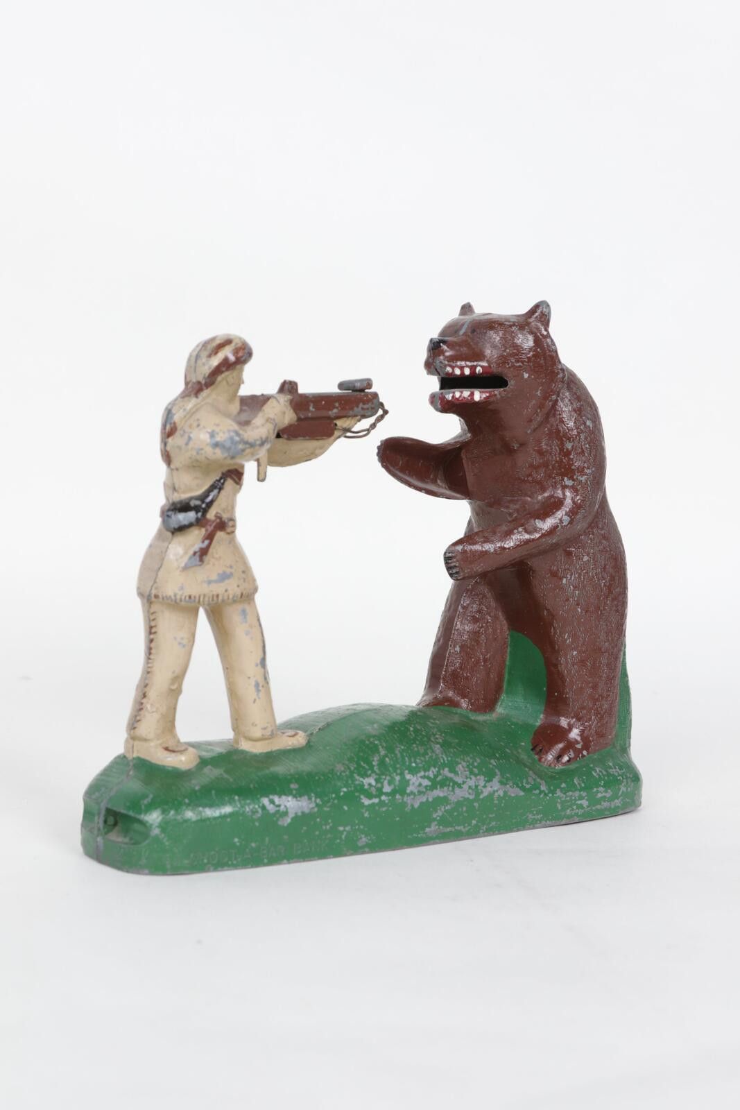 Other 1920's Hunter And Bear Mechanical Coin Bank Size ONE SIZE - 1 Thumbnail