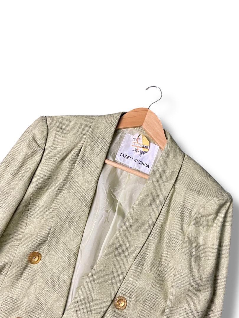 Japanese Brand Takeo Nishida Crop Double Breasted Blazer (152) Size US XXS / EU 40 - 5 Thumbnail