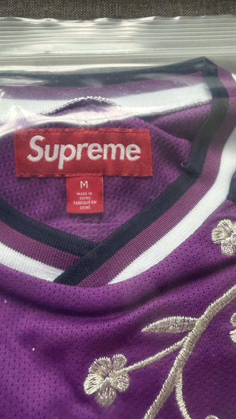 Supreme Supreme floral soccer jersey (M) purple Size US M / EU 48-50 / 2 - 4 Thumbnail