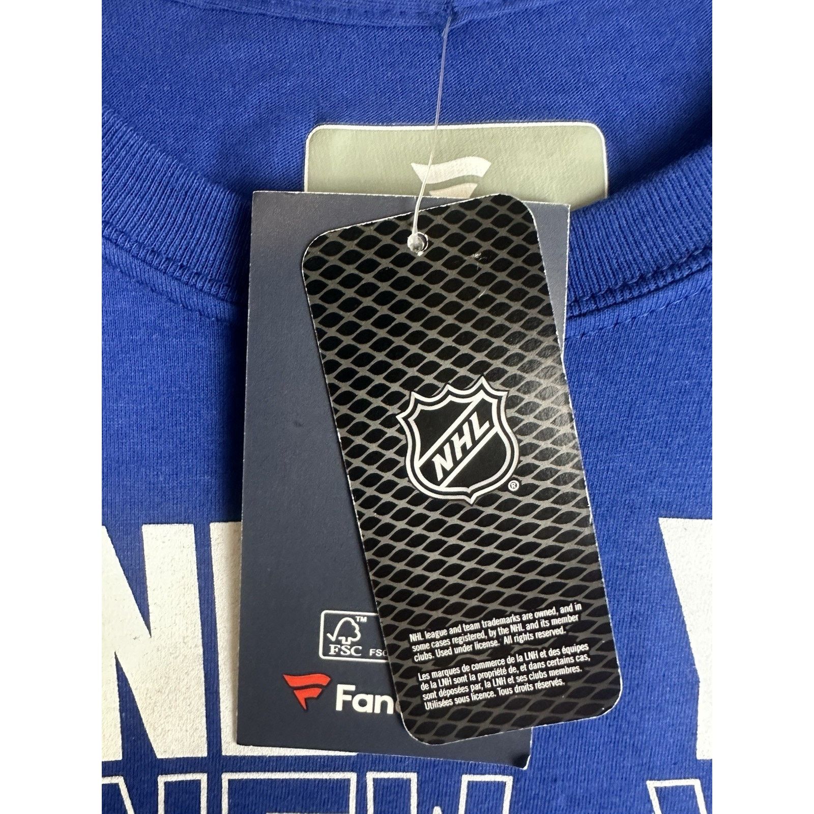 NHL Fanatics New York Rangers NHL Blue VNeck TShirt M Size ONE SIZE - 4 Thumbnail