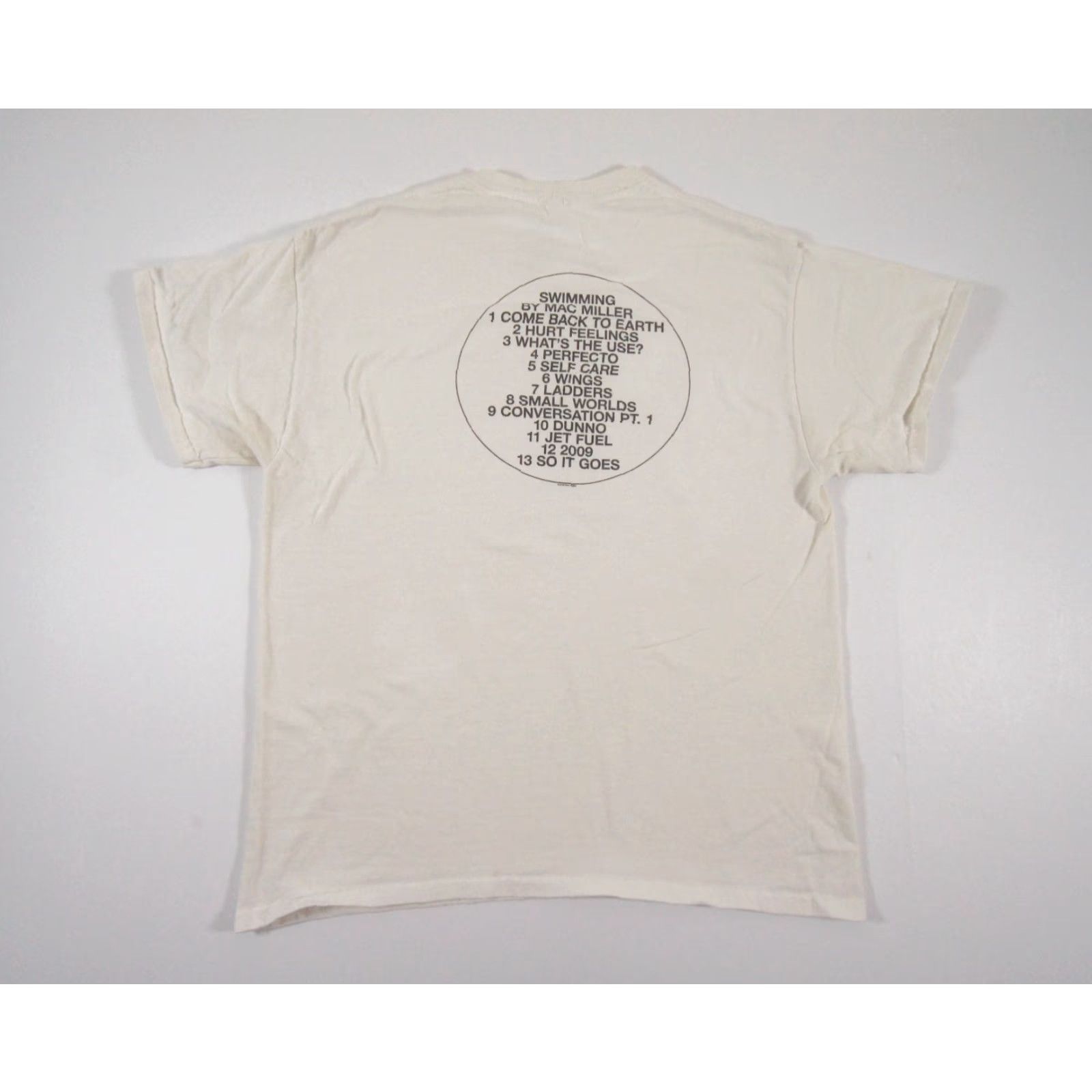 Vintage Mac Miller Swimming Album T-Shirt Men's Large Cotton White Logo Short Sleeve Hip Hop Music Size US L / EU 52-54 / 3 - 5 Thumbnail