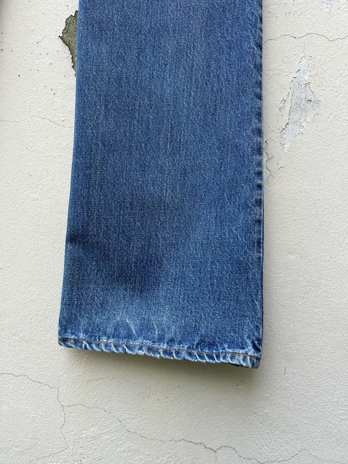 Levi's VTG 70s Levi’s 517 42 Talon Faded Blue Denim Bootcut Jeans Size US 31 - 22 Thumbnail