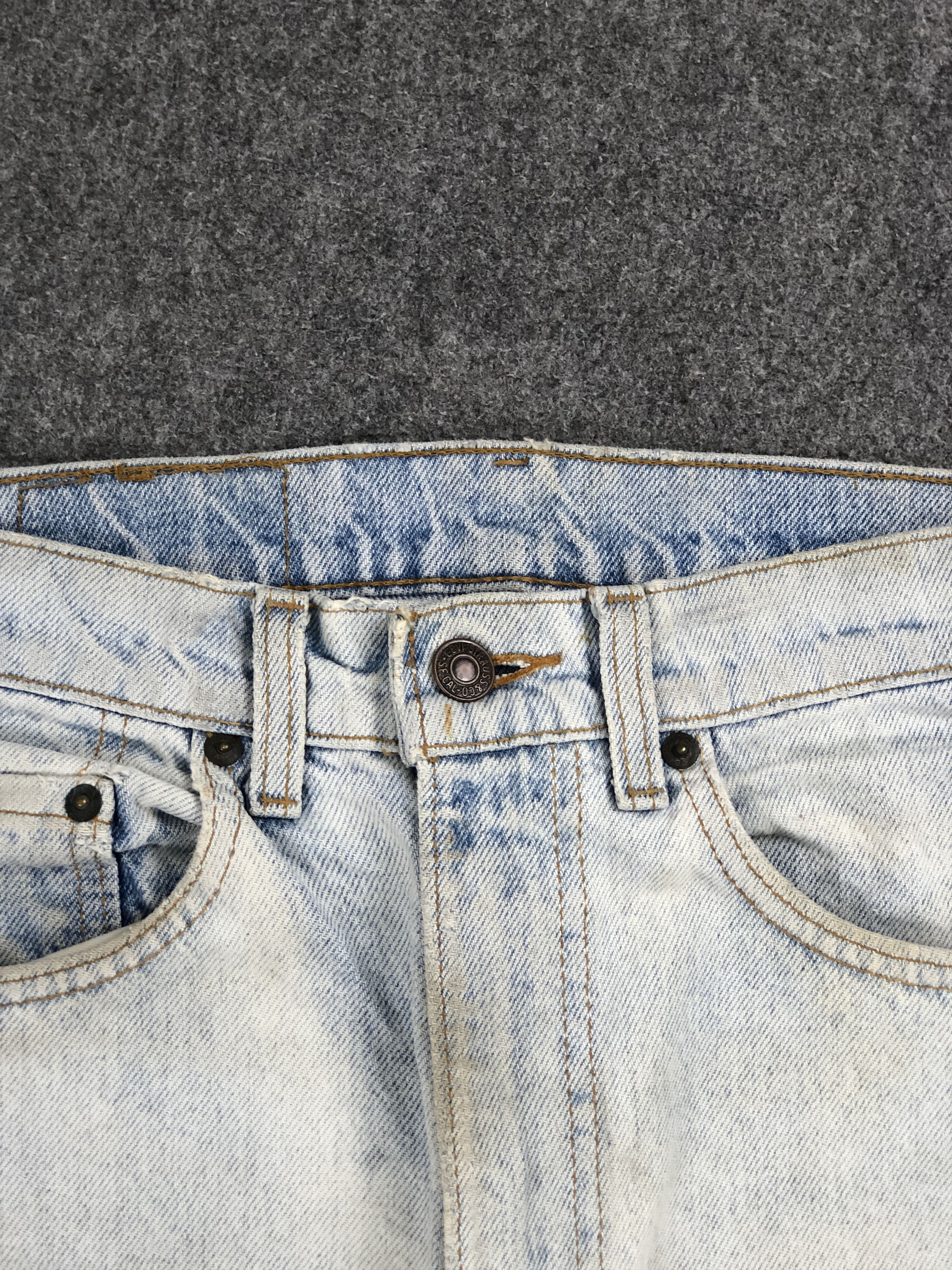 Levi's Vintage 90s Levis 505 Dirty Light Washed Jeans DP2256 Size US 29 - 11 Thumbnail