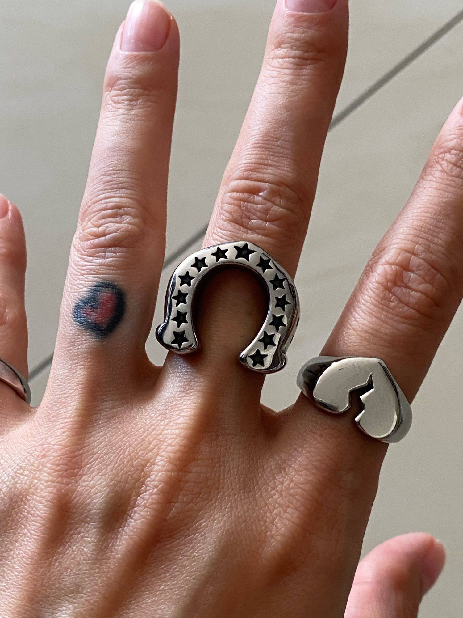 Other Horseshoe U-shaped Star Ring Size ONE SIZE - 1 Thumbnail
