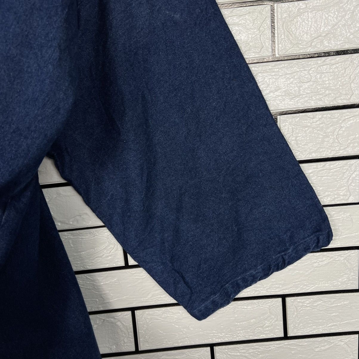 Japanese Brand Vintage KIMONO Blue Indigo Denim Hanten Jacket #4053-C184 Size US L / EU 52-54 / 3 - 7 Thumbnail