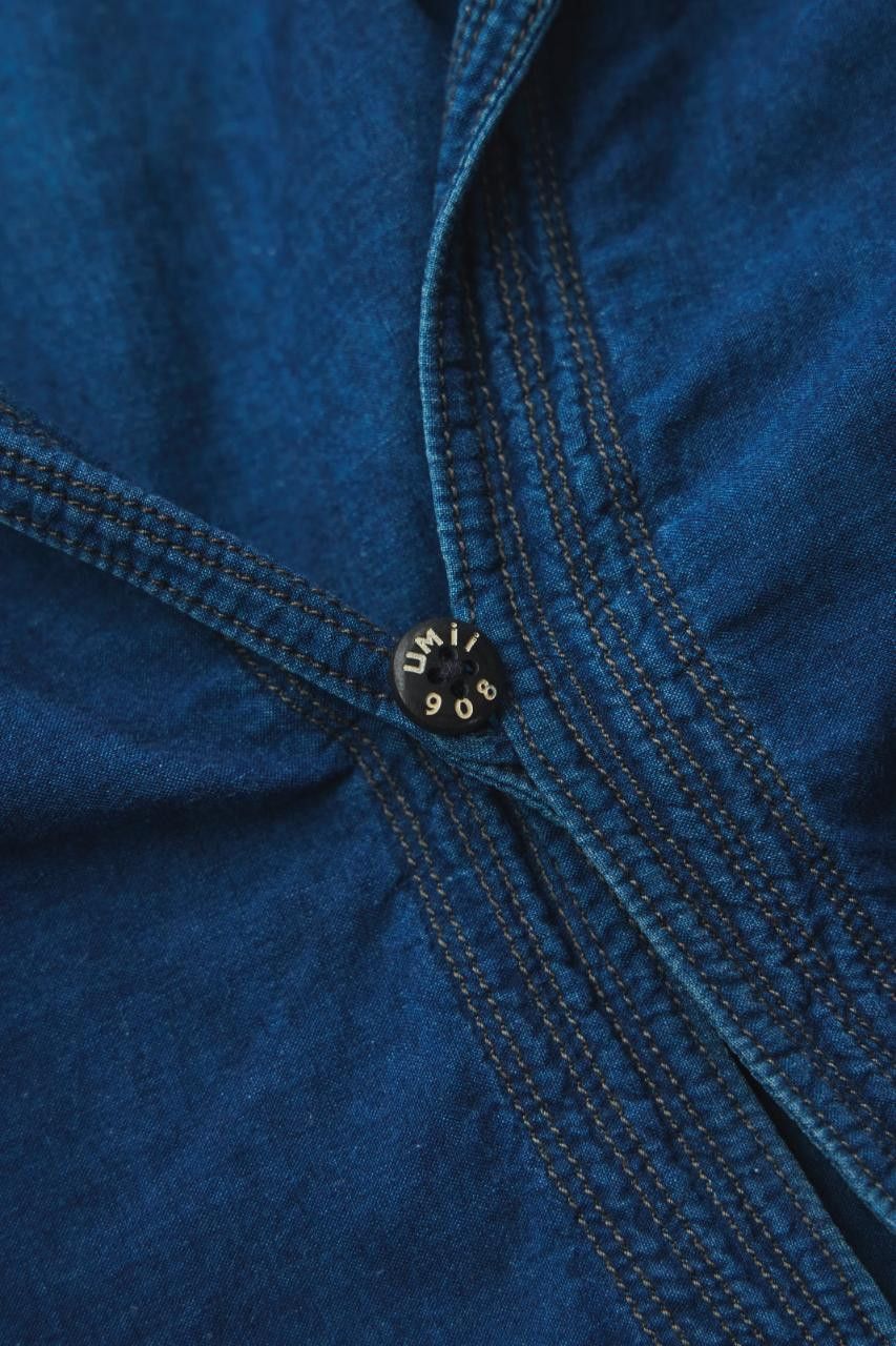 Umii 908 Umii 908 Indigo Two-Tone Pullover Shirt/ 45RPM Size US L / EU 52-54 / 3 - 8 Thumbnail
