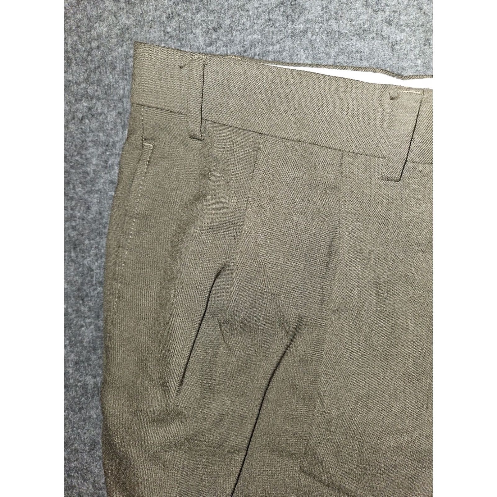 Ralph Lauren Lauren Ralph Lauren Wool Dress Pants Men's 38x30 Brown High Rise Cuffed Dress Pants Size US 38 / EU 54 - 6 Thumbnail