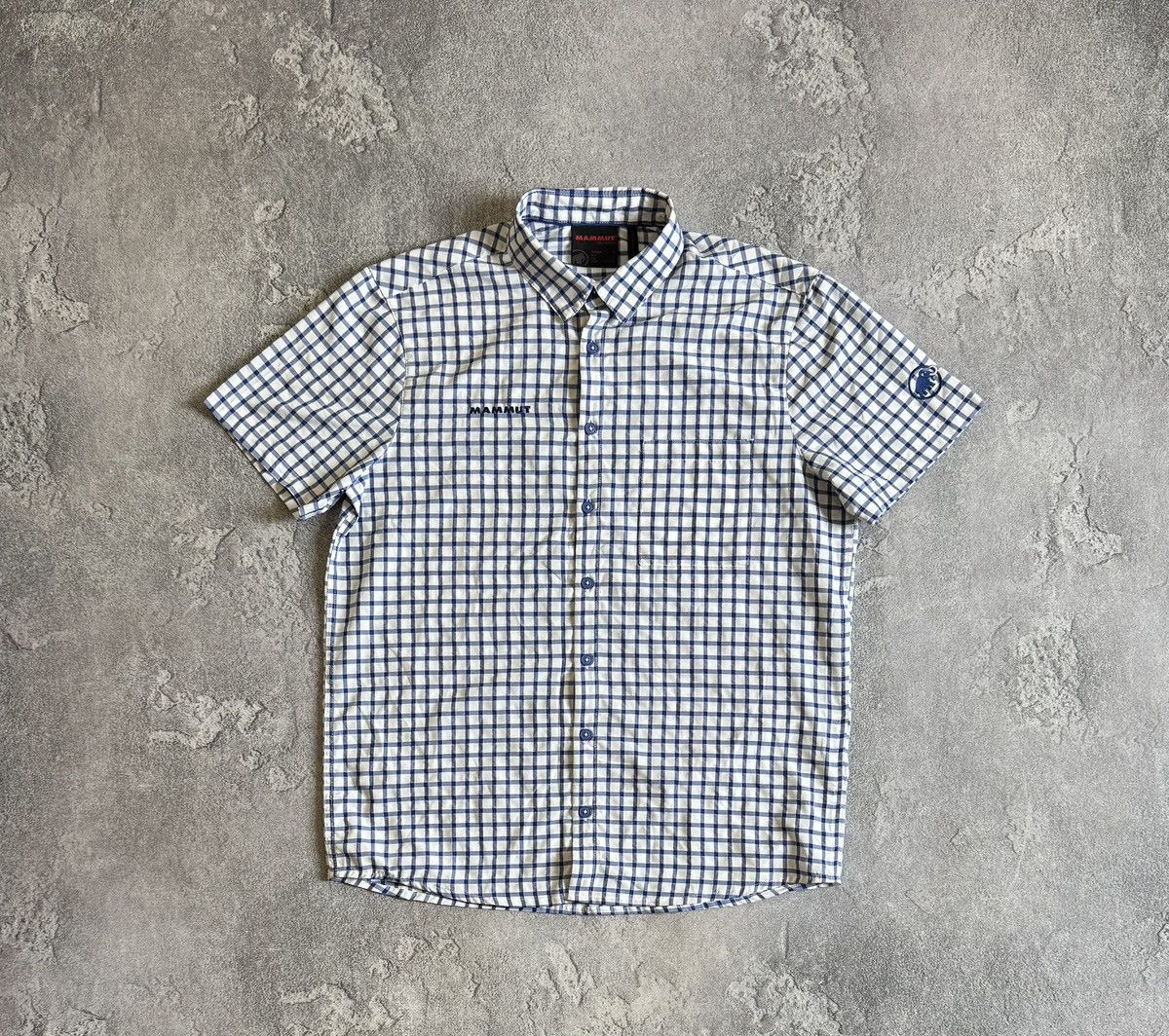 Mammut Mammut L/size Chekered shirt button up short sleeve outdoor Size US L / EU 52-54 / 3 - 9 Thumbnail