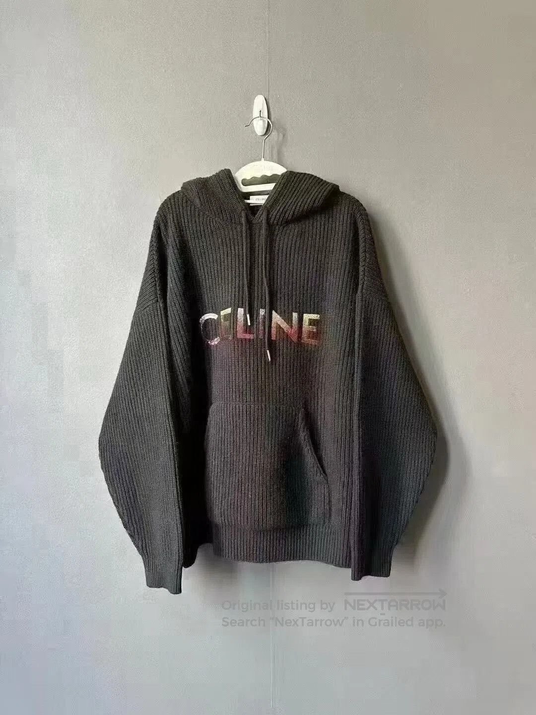 Celine Celine Gradient Sequin Wool Knit Hoodie. Size M / US 6-8 / IT 42-44 - 1 Thumbnail