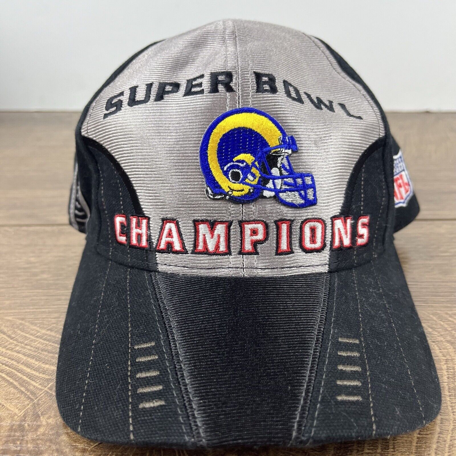 Other Vintage St. Louis Rams Hat Black Super Bowl Hat Adjustable H Size ONE SIZE - 4 Thumbnail