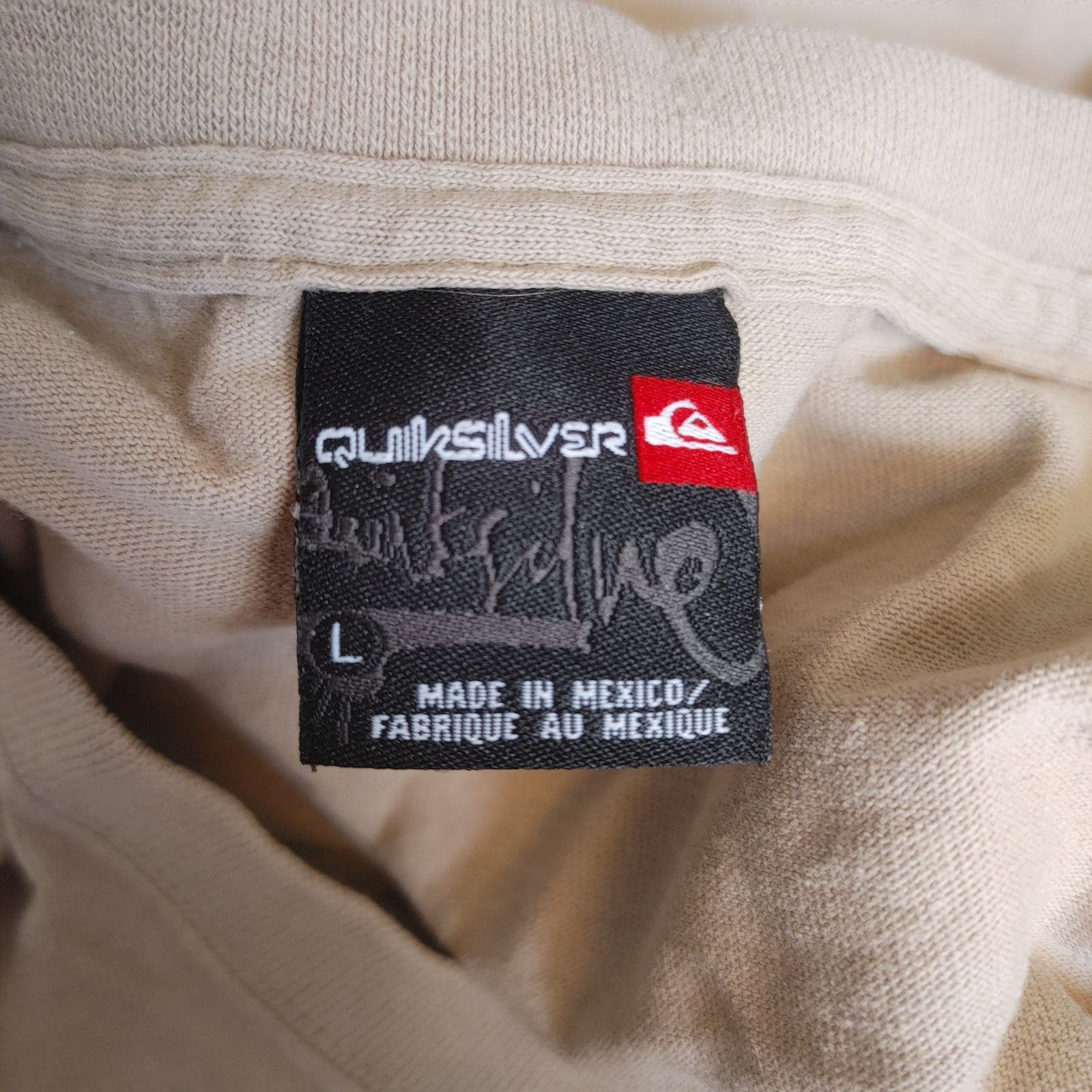 Quicksilver Quicksilver Men's LG Beige Short Sleeve Graphic Skate Tee Size US L / EU 52-54 / 3 - 4 Thumbnail