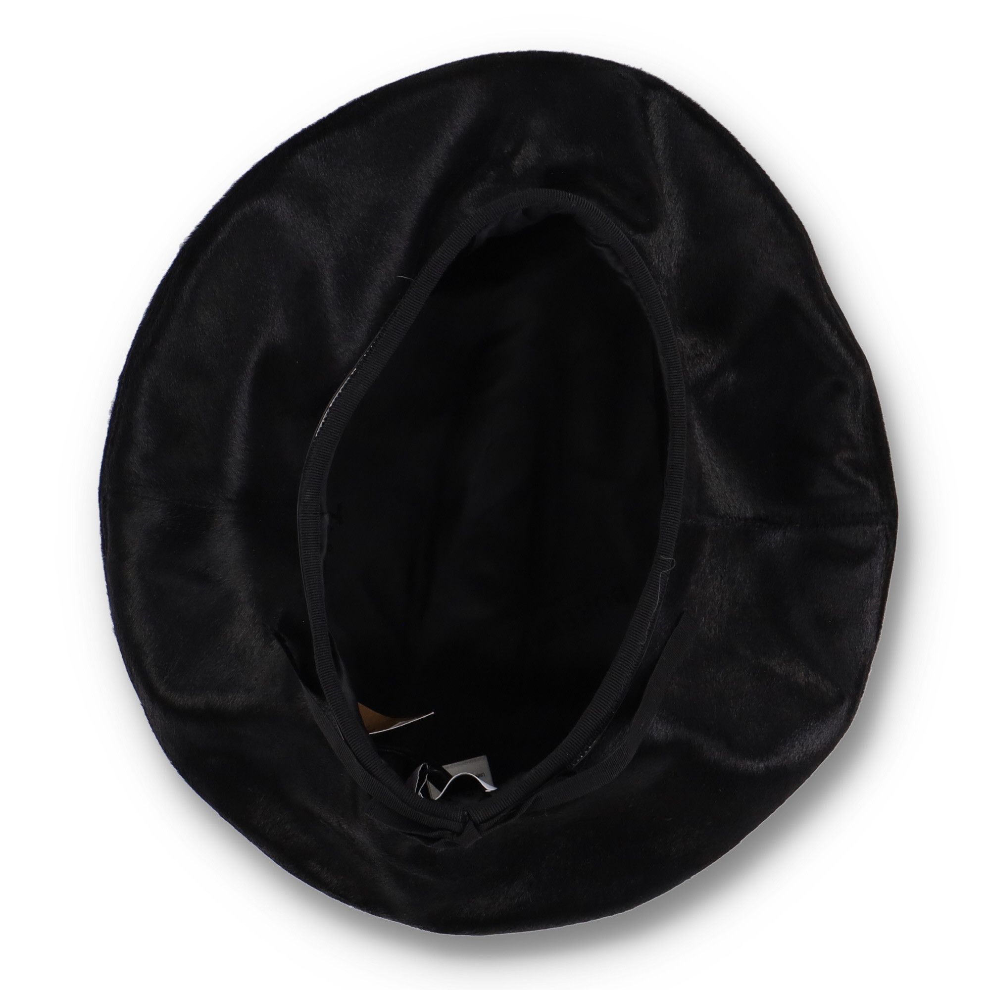 Burberry Black Pony Hair Large Beret Hat Size ONE SIZE - 6 Thumbnail