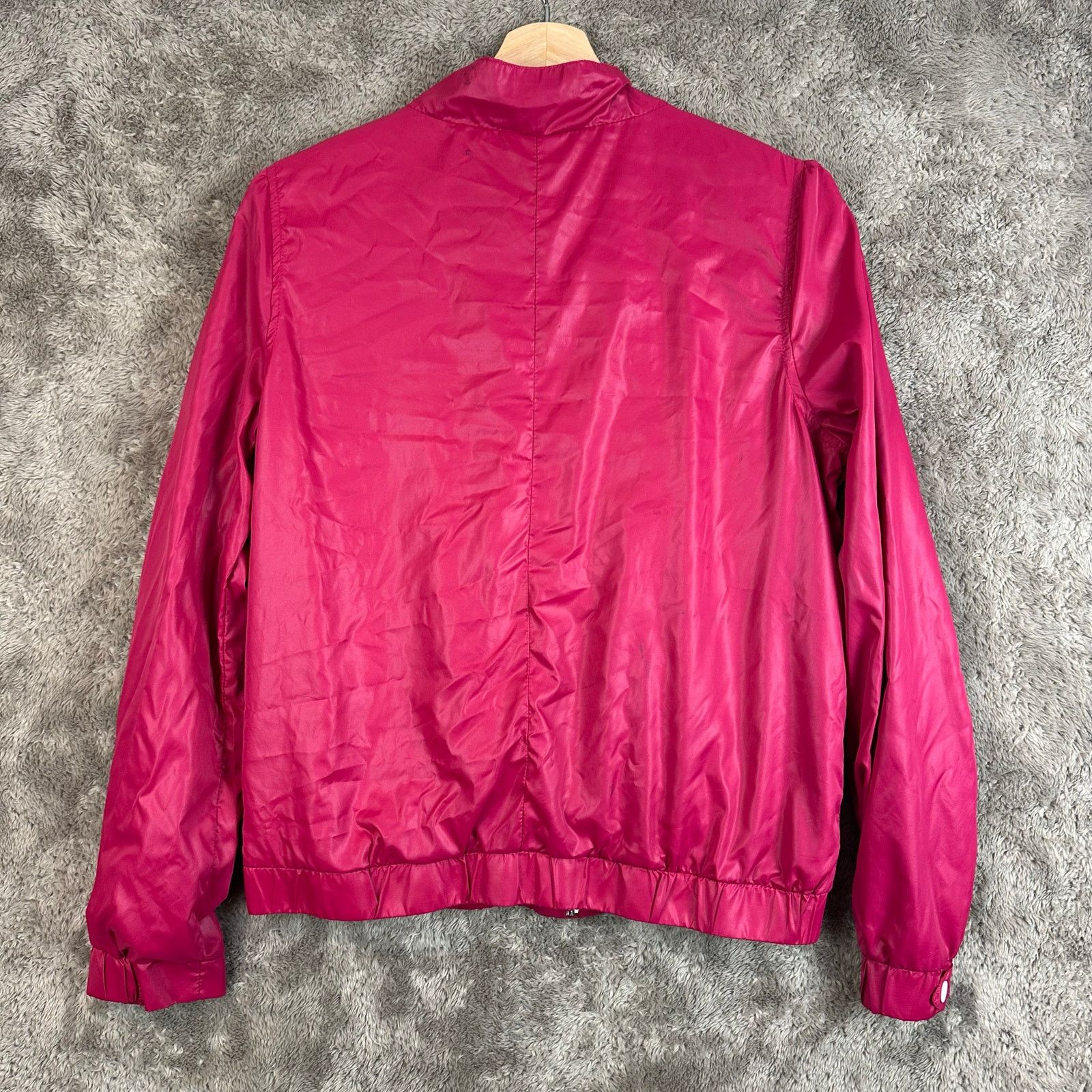 Sanctuary Sanctuary Magenta Pink Bomber Track Jacket Lined Windbreaker Size M / US 6-8 / IT 42-44 - 3 Thumbnail