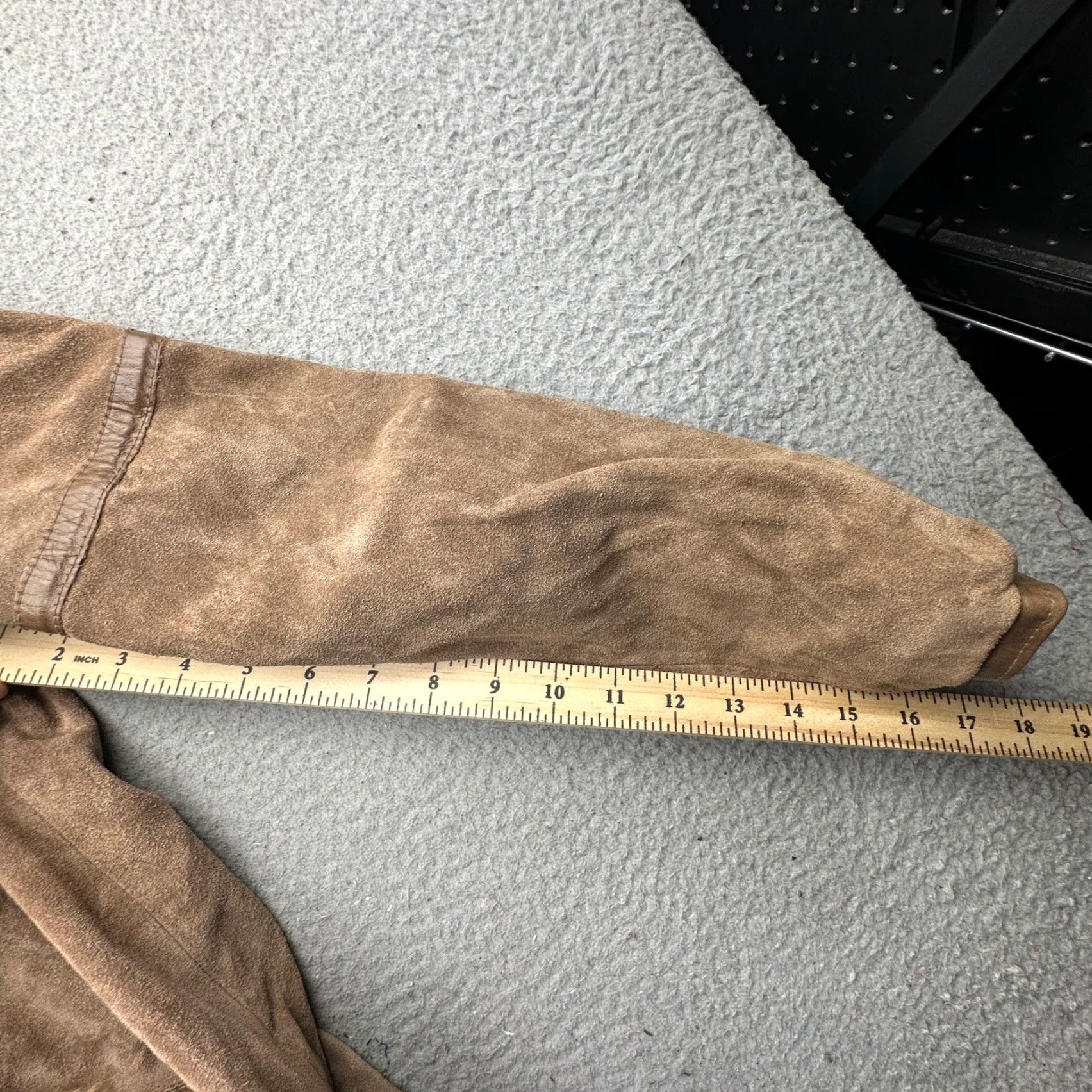 Vintage VINTAGE Ms Pioneer Suede Leather Jacket Coat Womens 10 Medium Real Fur Trim Brown Full Zip Size L / US 10 / IT 46 - 5 Thumbnail