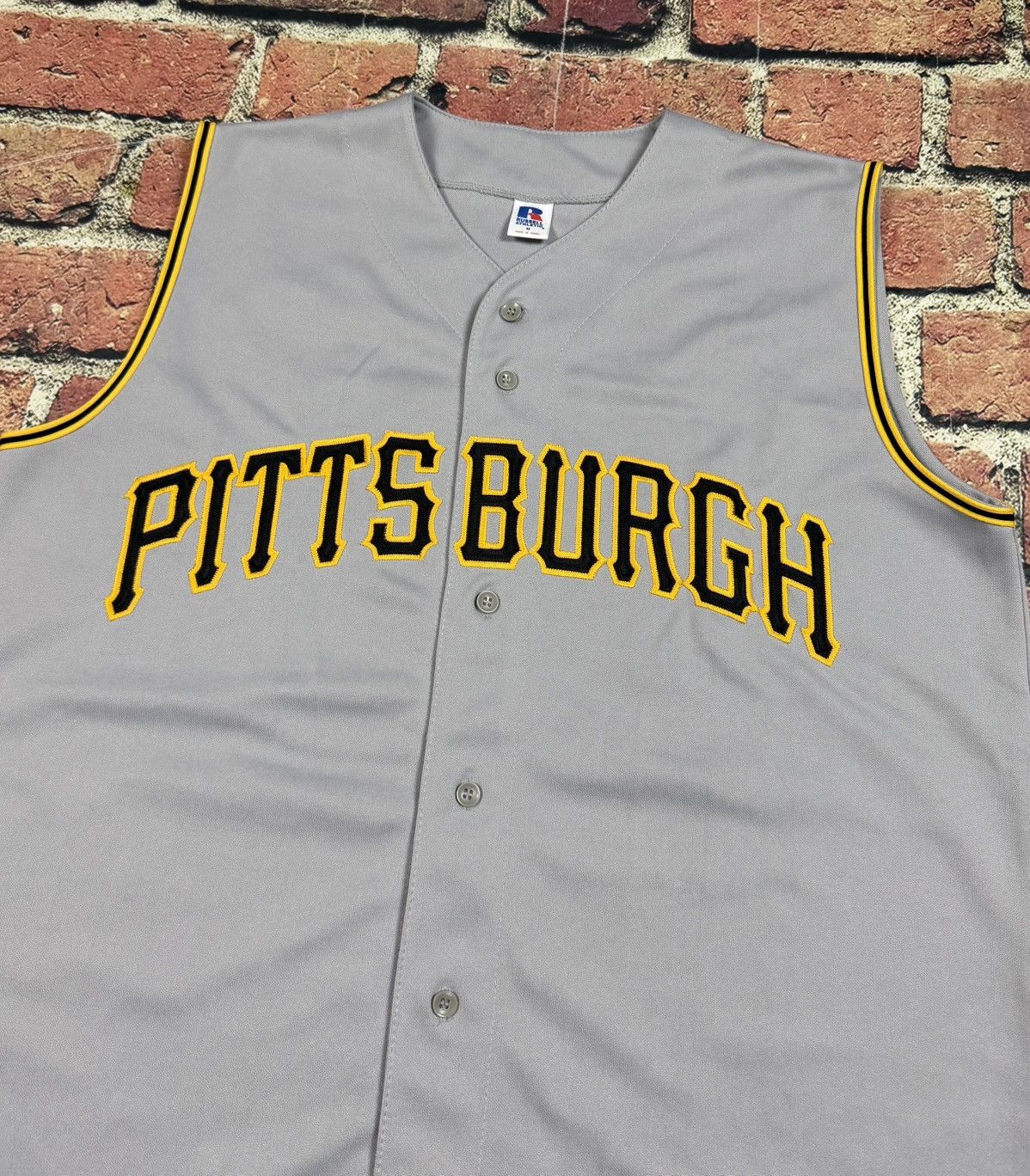 Russell Athletic Vintage Pittsburgh Pirates Brian Giles #24 Sleeveless Jersey Size US M / EU 48-50 / 2 - 3 Thumbnail