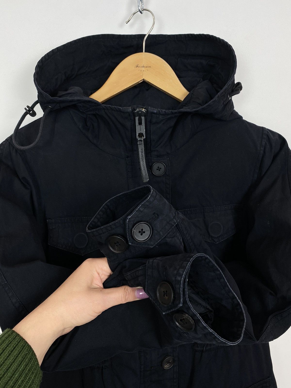 Allsaints AllSaints Avalanche Black Hooded Down Parka Jacket Size 12 Size M / US 6-8 / IT 42-44 - 5 Thumbnail