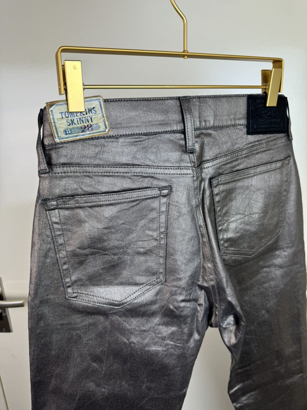 Ralph Lauren Ralph Lauren tompkins skinny metalized rubberized jeans 28 Size 28" / US 6 / IT 42 - 20 Thumbnail