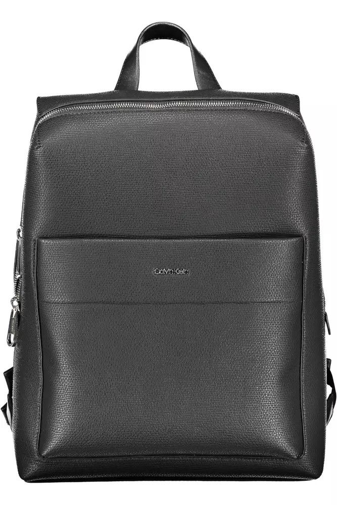 Calvin Klein Black Polyester Men Men's Backpack Size ONE SIZE - 1 Thumbnail