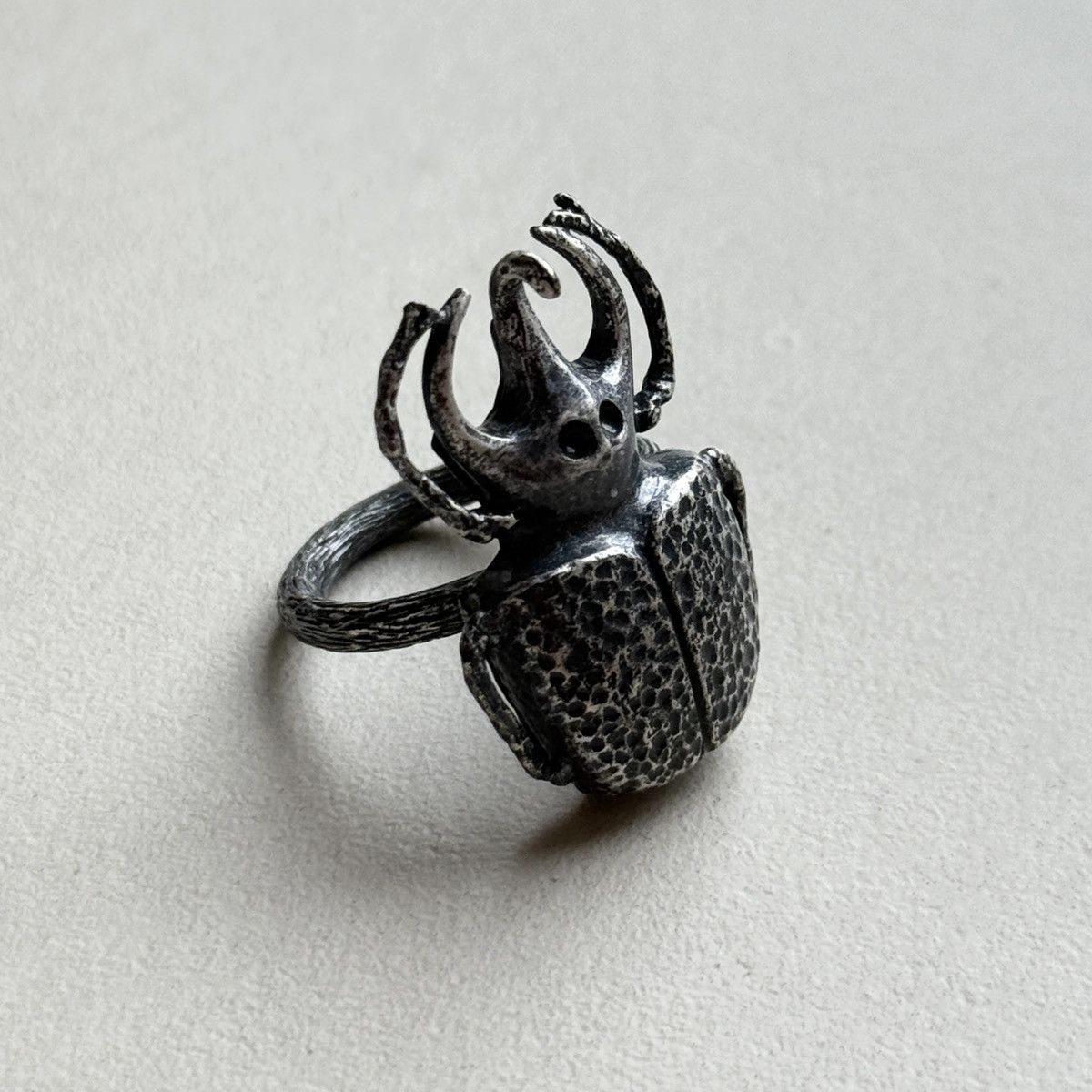 Bottega Veneta Bottega Veneta Silver Beetle Ring Size ONE SIZE - 6 Thumbnail