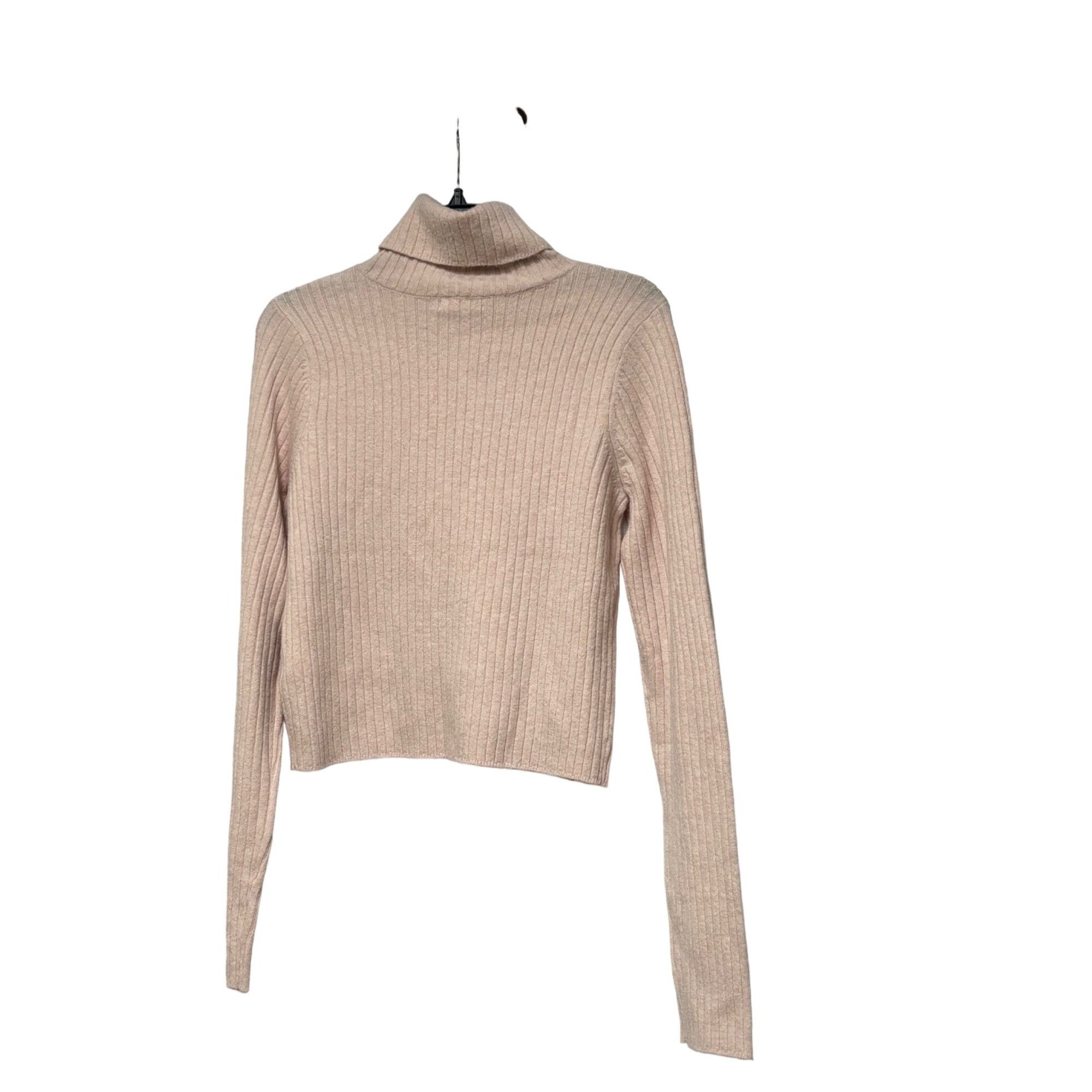 Other BP. Rib Crop Turtleneck Sweater in Pink Crystal, Sz. L Size L / US 10 / IT 46 - 11 Thumbnail