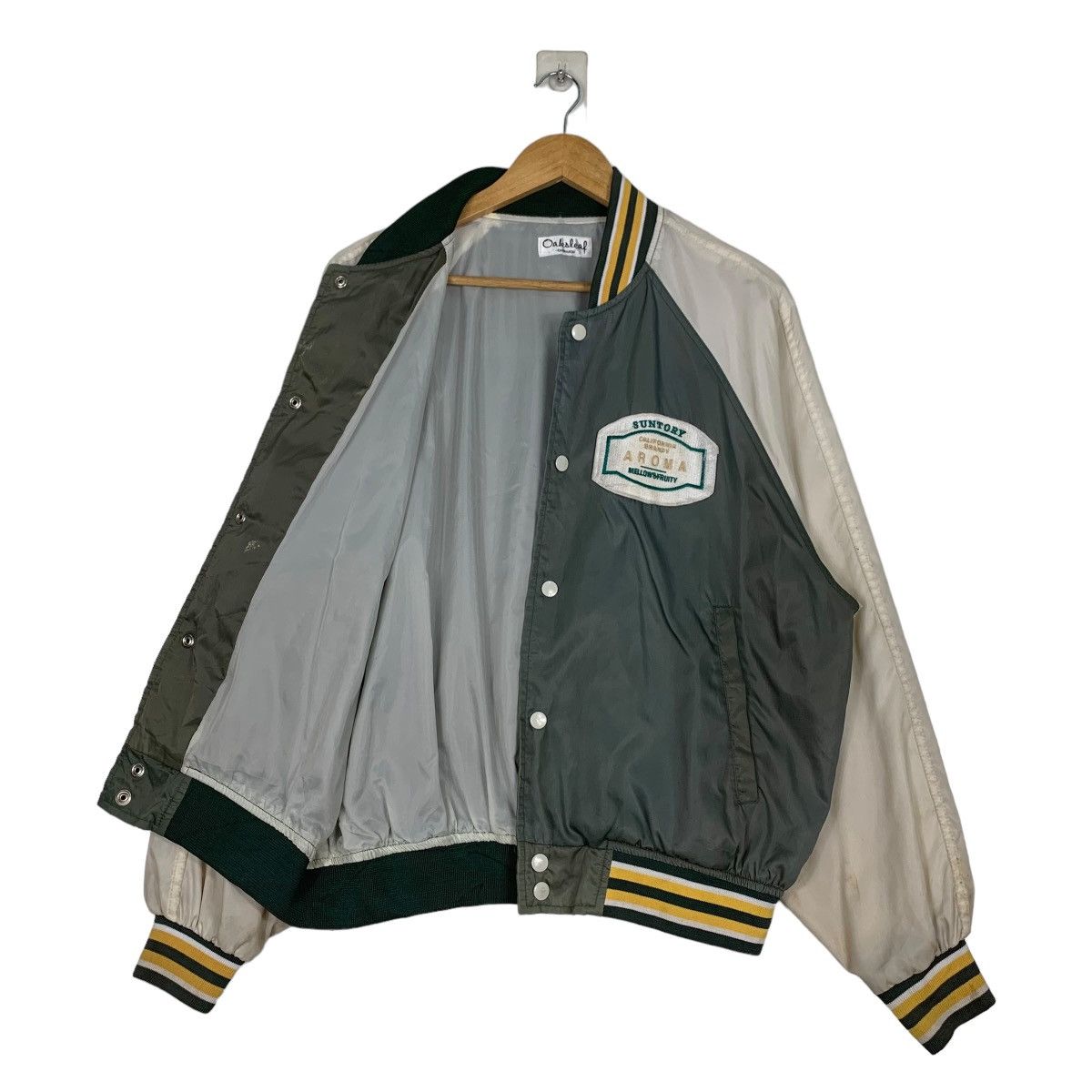 Vintage OAKSLEAF Suntory Aroma Green Coach Jacket #1049-C47 Size US M / EU 48-50 / 2 - 7 Thumbnail