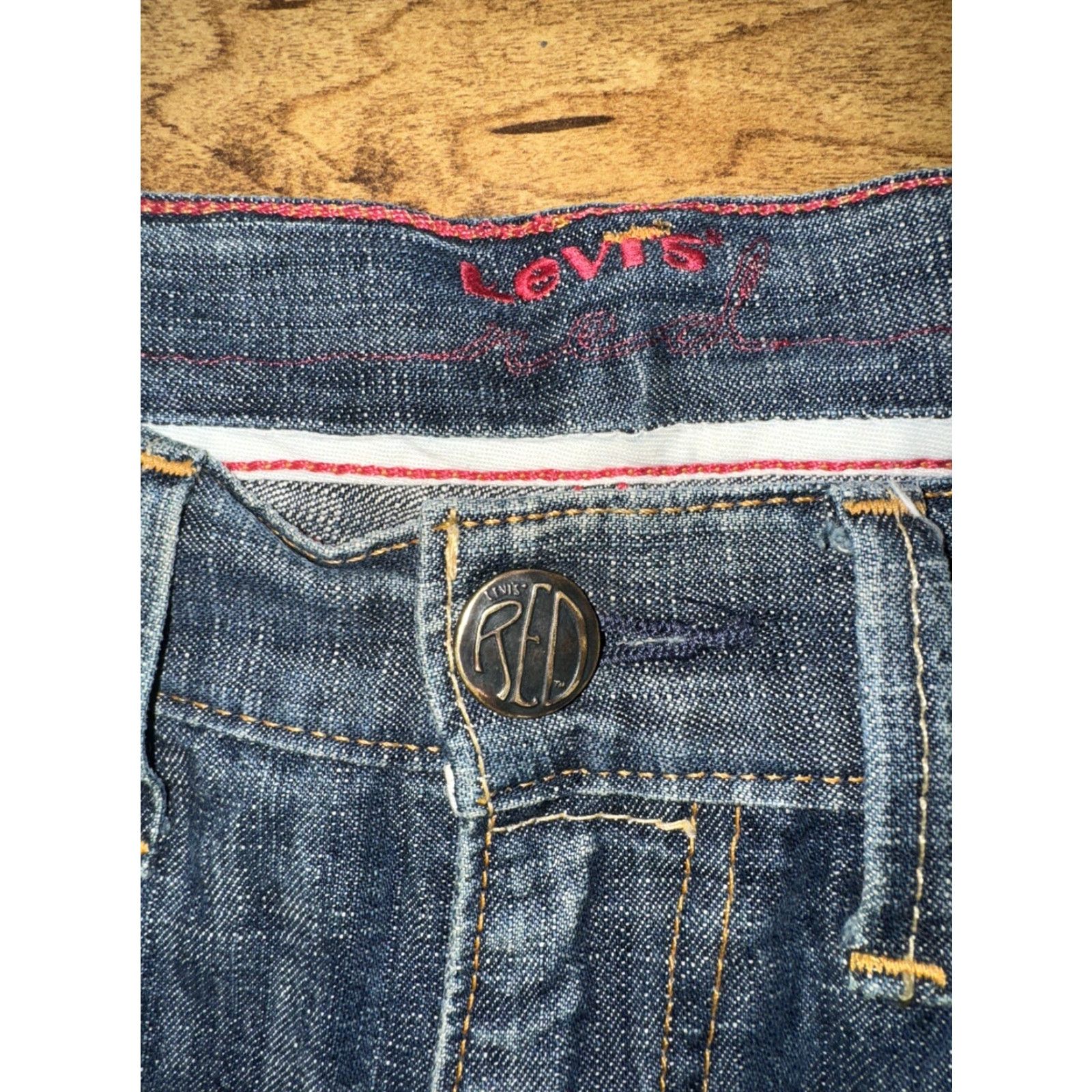 Levi's VINTAGE Levi’s Red Collection Jeans 34x32 Men Denim Red Straight 90s Y2K Size US 34 / EU 50 - 5 Thumbnail