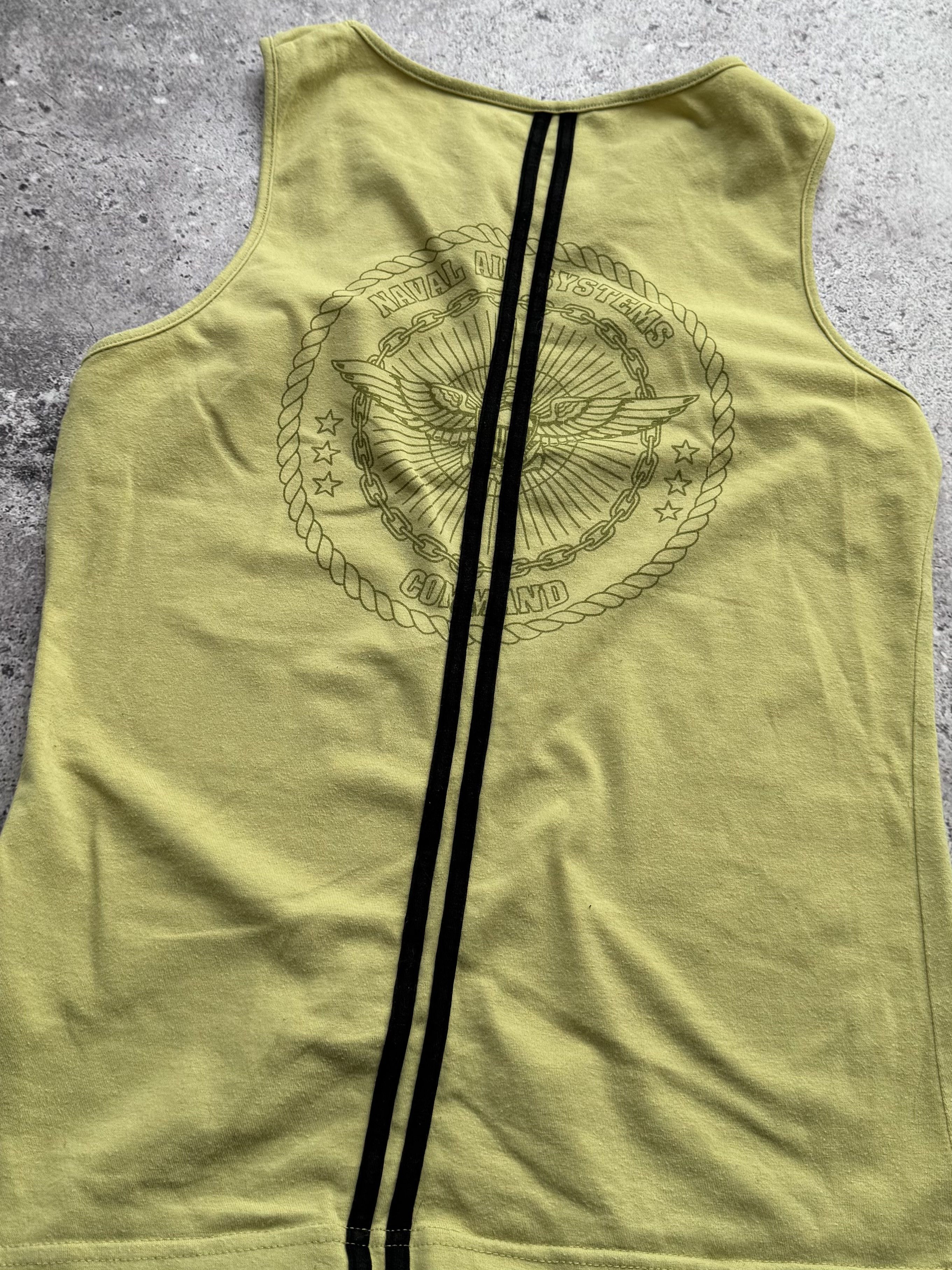 Vintage Vintage Lime Green Tank Top Racerback Basic Fitted Y2K Top Size S / US 4 / IT 40 - 2 Thumbnail