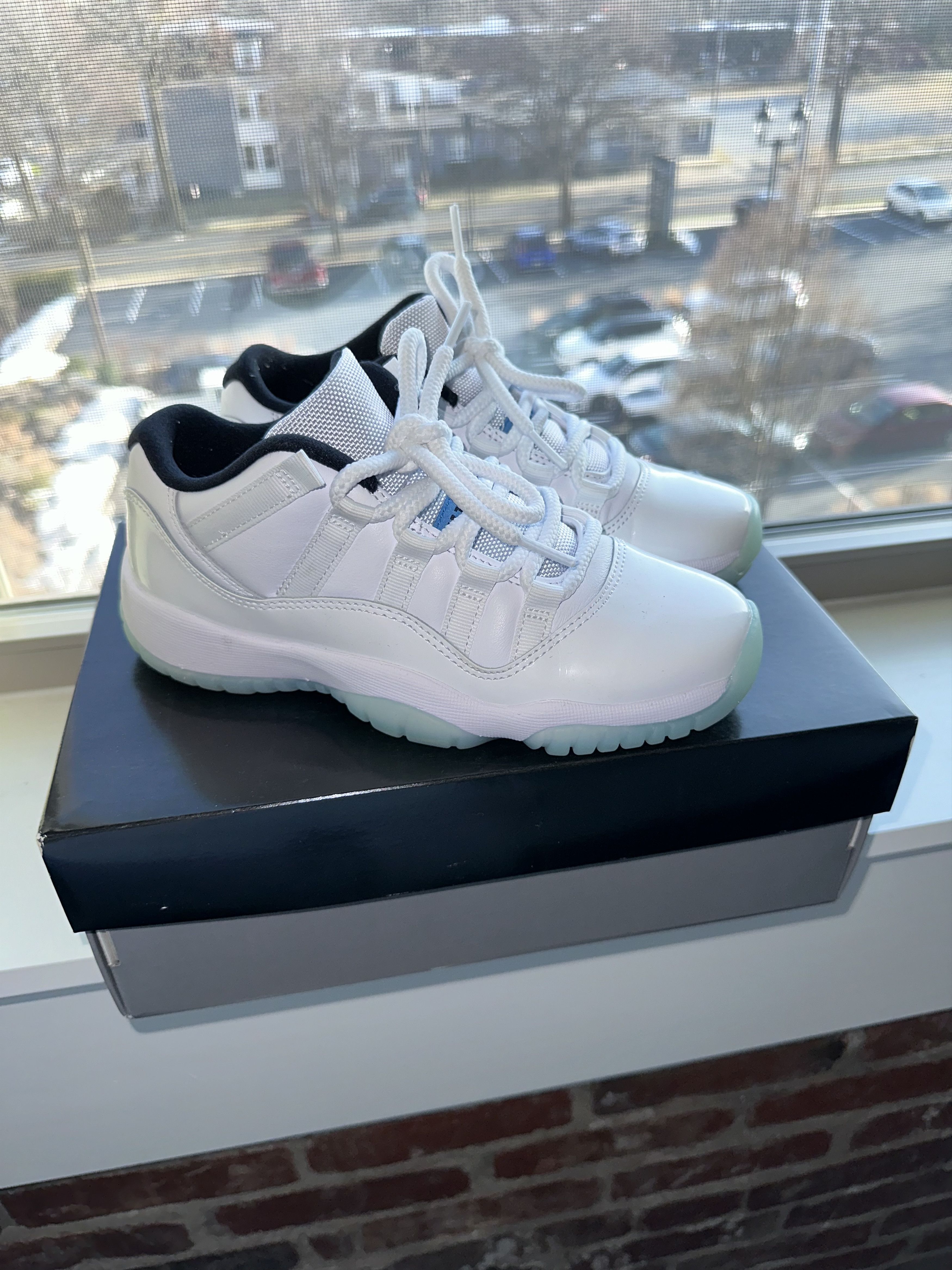 image of Jordan Brand 11 Retro Low Legend Blue (Men’S Size 4/ Women’S 6) Shoes in White/Legend Blue, Women's