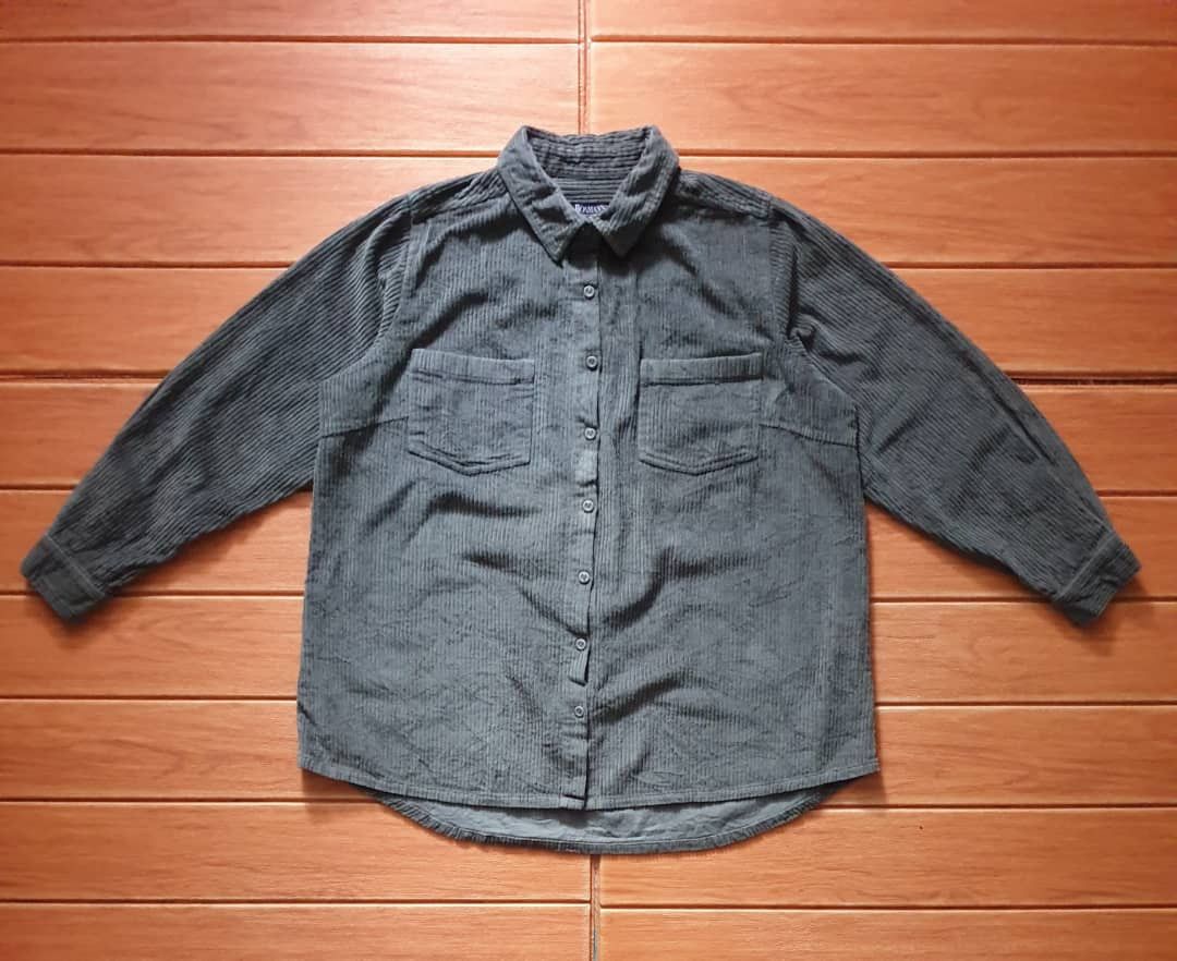 Japanese Brand Roamans brown Cudroy Button ups Shirt Size M / US 6-8 / IT 42-44 - 1 Thumbnail