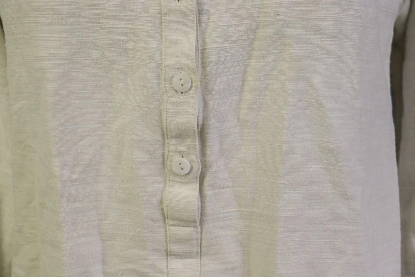 A.P.C. A.P.C White 100% Cotton Round Neck Blouse Top Size 38 Size M / US 6-8 / IT 42-44 - 5 Thumbnail