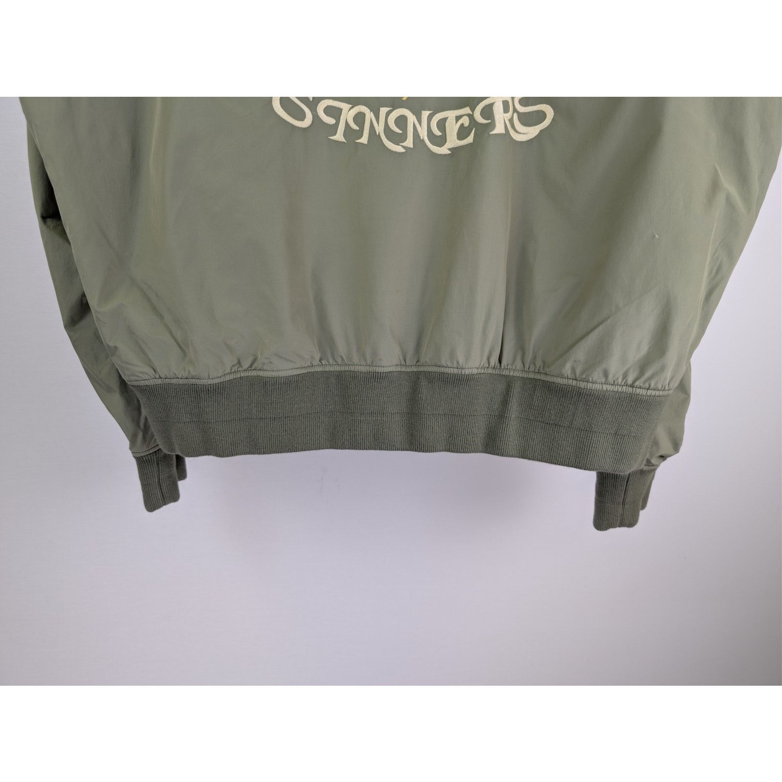 Amiri o1rshd1 Amiri Sinners Bomber Jacket in Olive Size US L / EU 52-54 / 3 - 12 Thumbnail