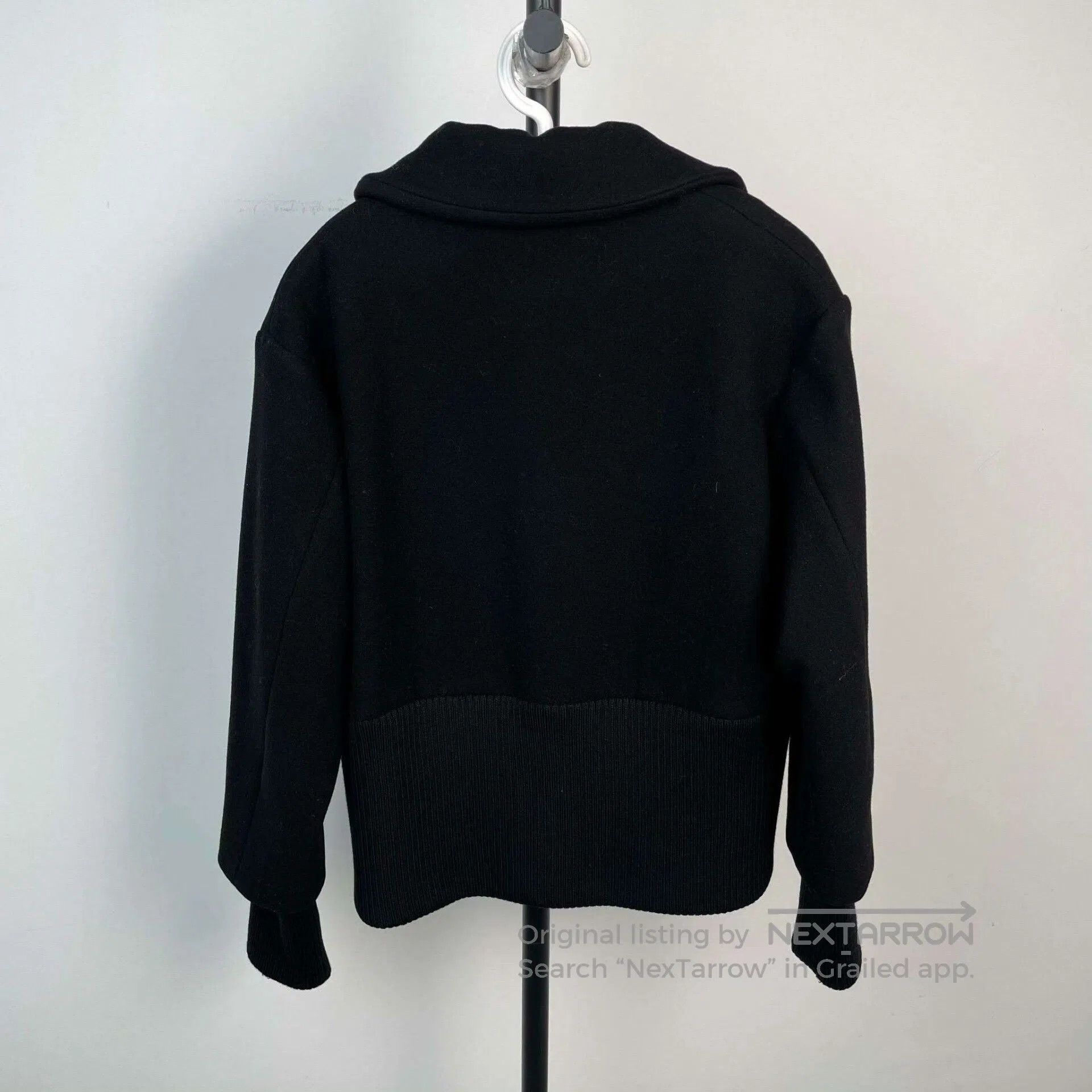 Miu Miu MiuMiu Large Lapel Ribbed Wool Coat. Size M / US 6-8 / IT 42-44 - 2 Thumbnail