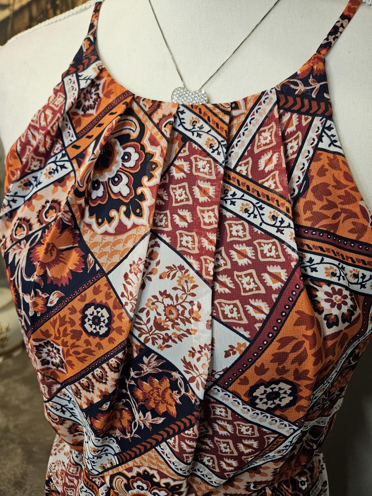 Designer Bohemian Printed Halter Dress - Perfect for Summer Size S / US 4 / IT 40 - 4 Thumbnail
